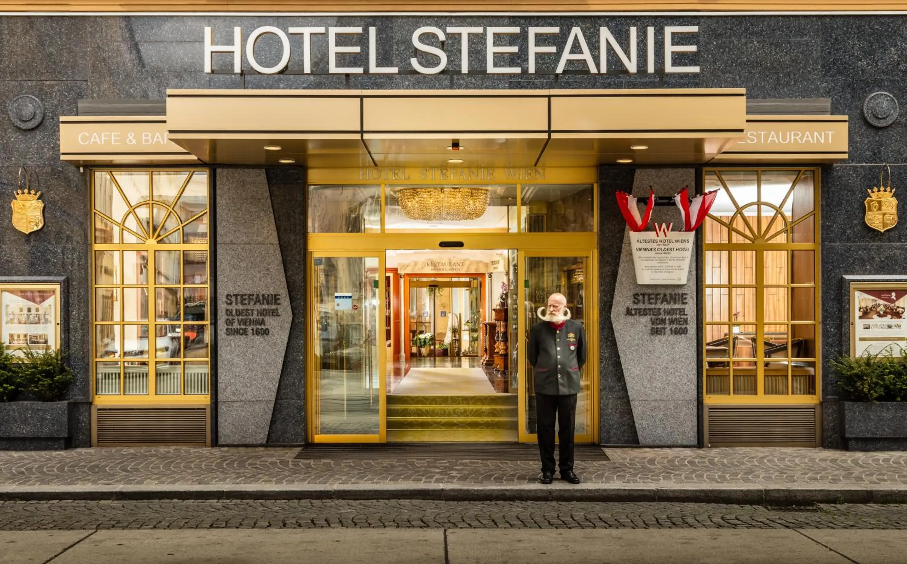 Facade/entrance in Hotel Stefanie - VIENNA'S OLDEST HOTEL Facade/entrance in Hotel Stefanie - VIENNA'S OLDEST HOTEL