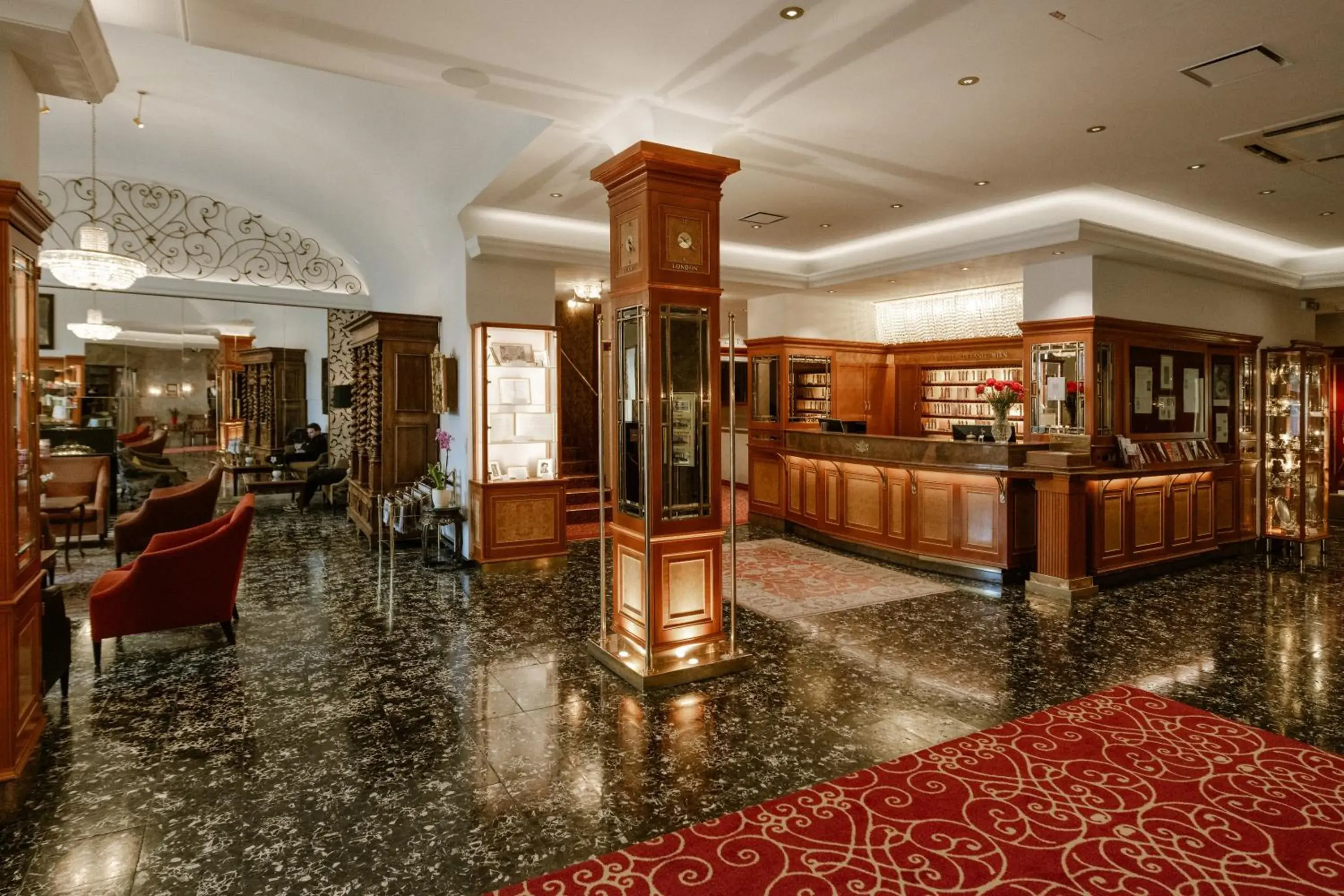 Lobby or reception in Hotel Stefanie - VIENNA'S OLDEST HOTEL Lobby or reception in Hotel Stefanie - VIENNA'S OLDEST HOTEL
