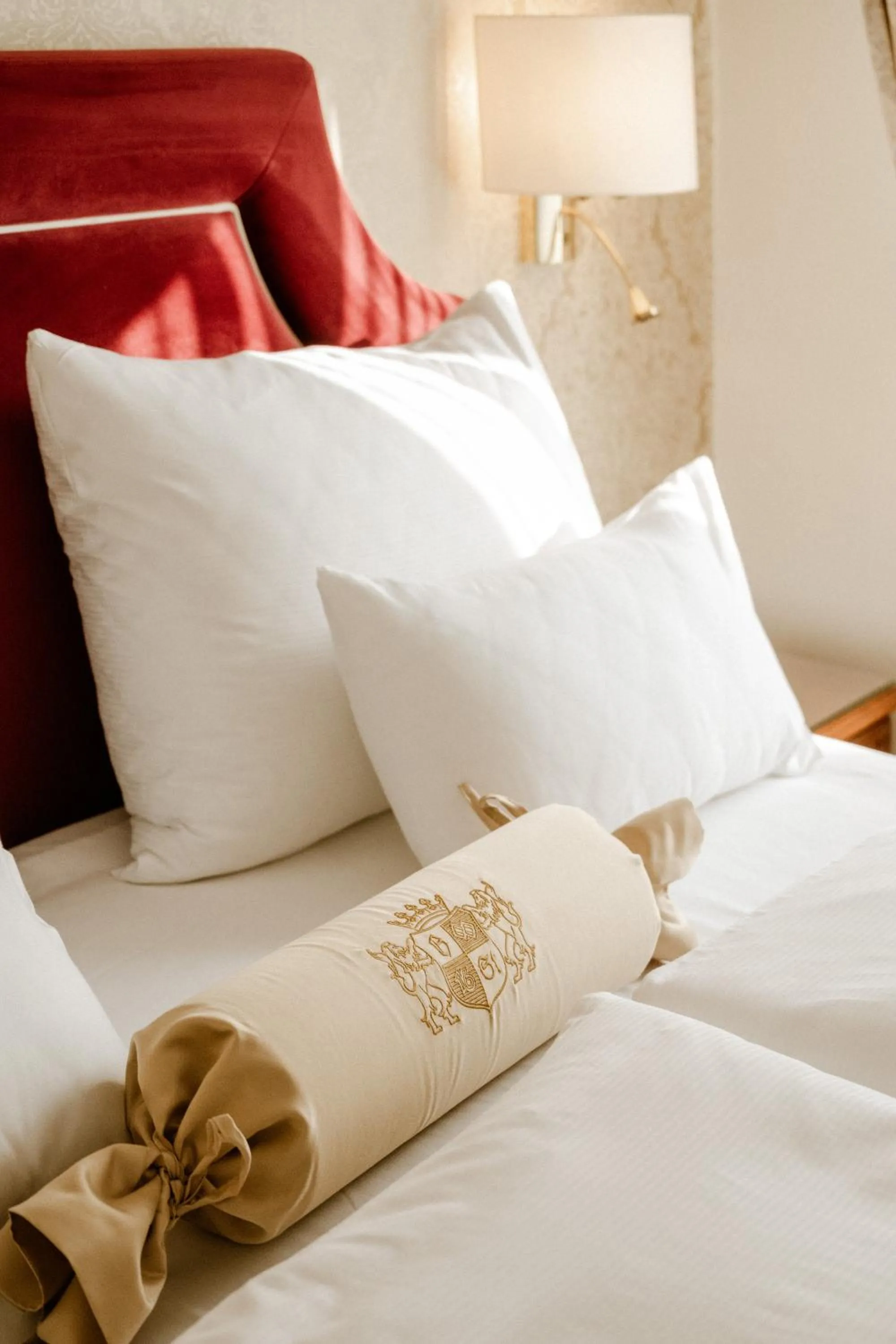 Decorative detail, Bed in Hotel Stefanie - VIENNA'S OLDEST HOTEL