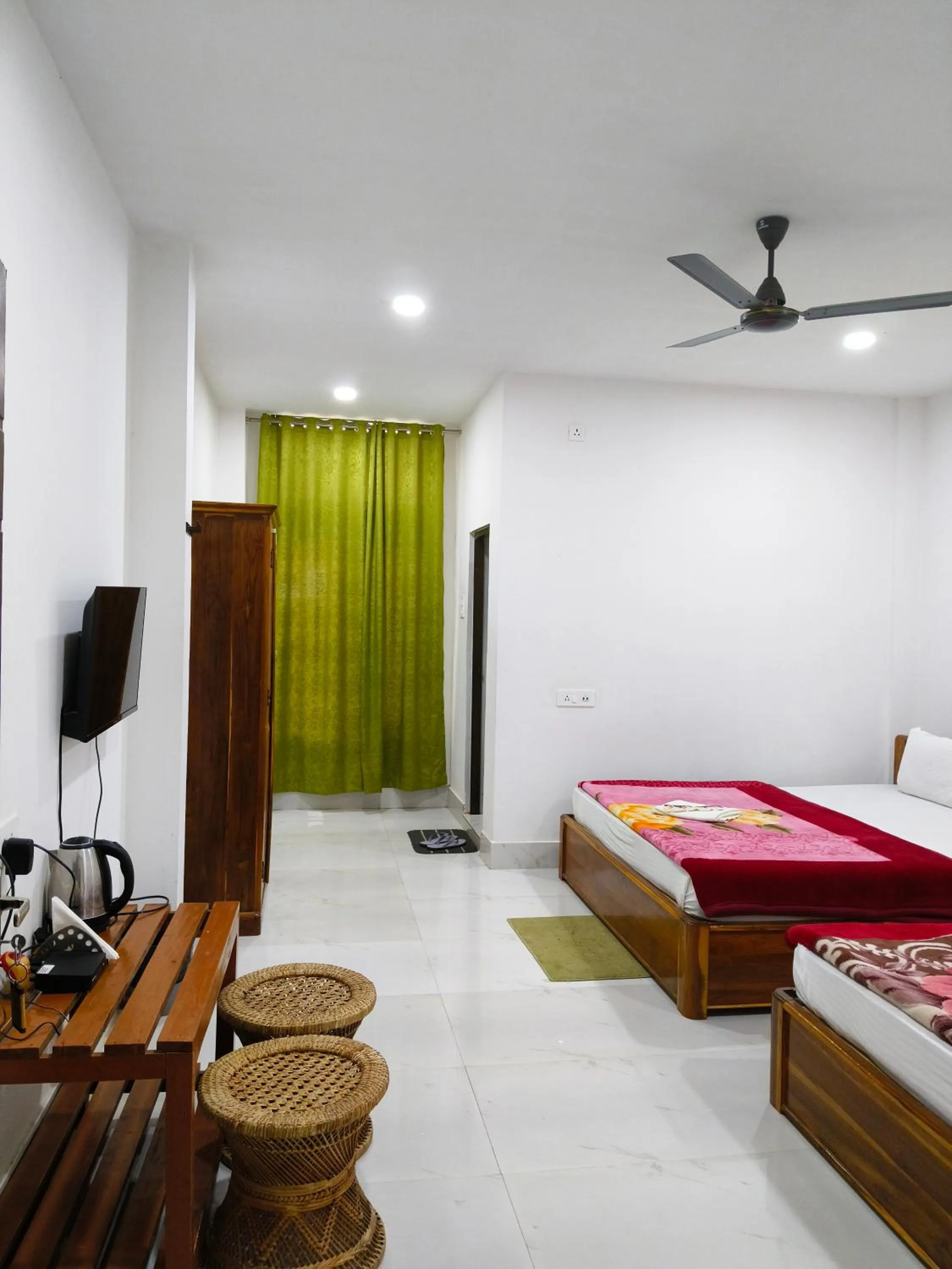 View (from property/room), Bed in Shivaji Inn Kaziranga