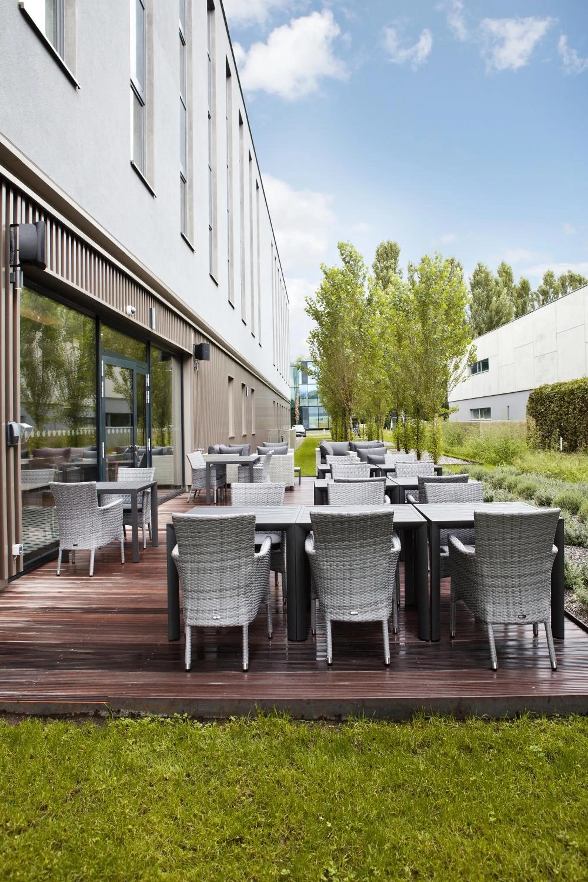 Patio in Holiday Inn Express - Lustenau