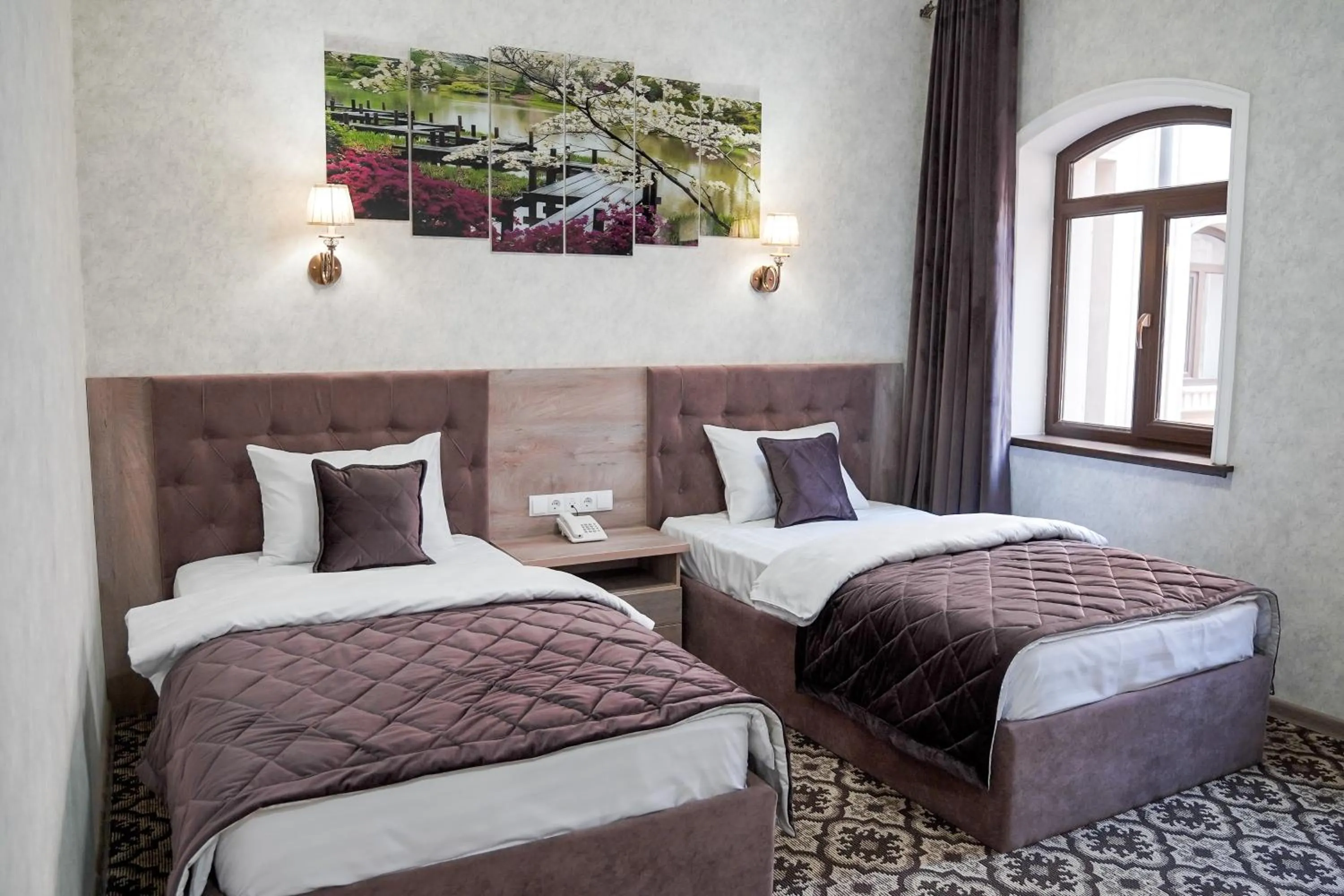 Photo of the whole room, Bed in Level Hotel