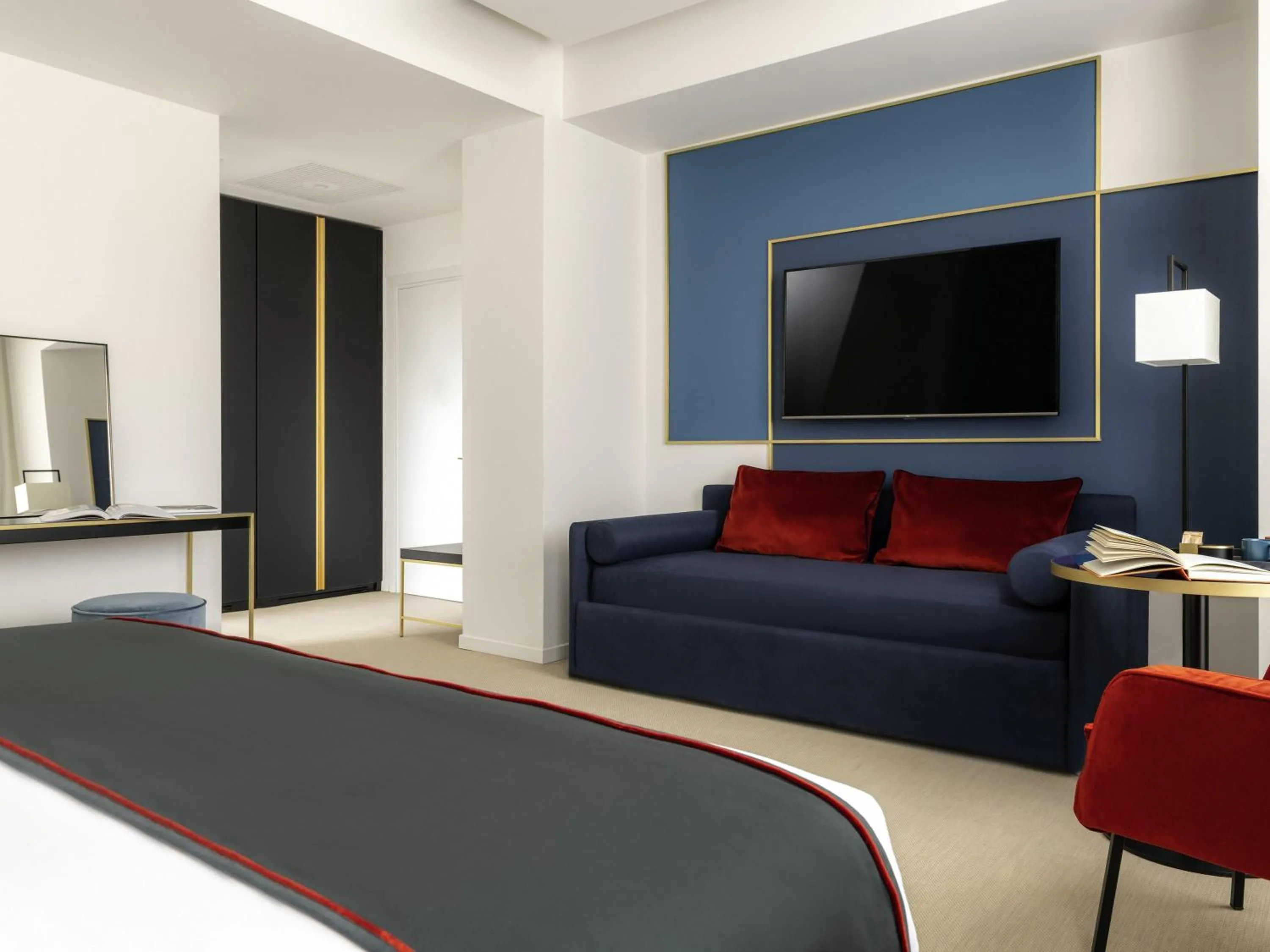 Bedroom, Bed in Habita79 Hotel Pompeii - MGallery Collection