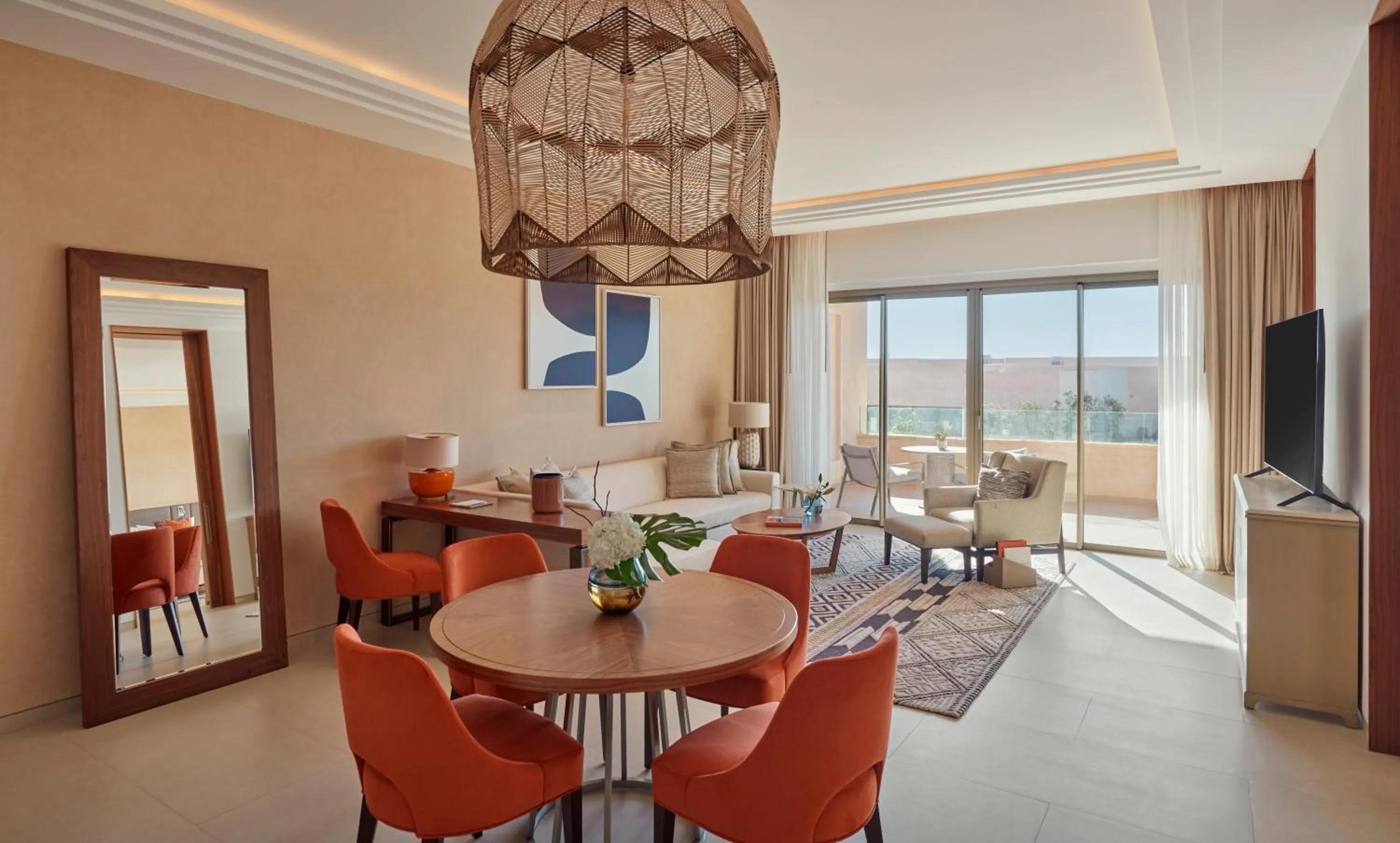 Living room in Fairmont Taghazout Bay