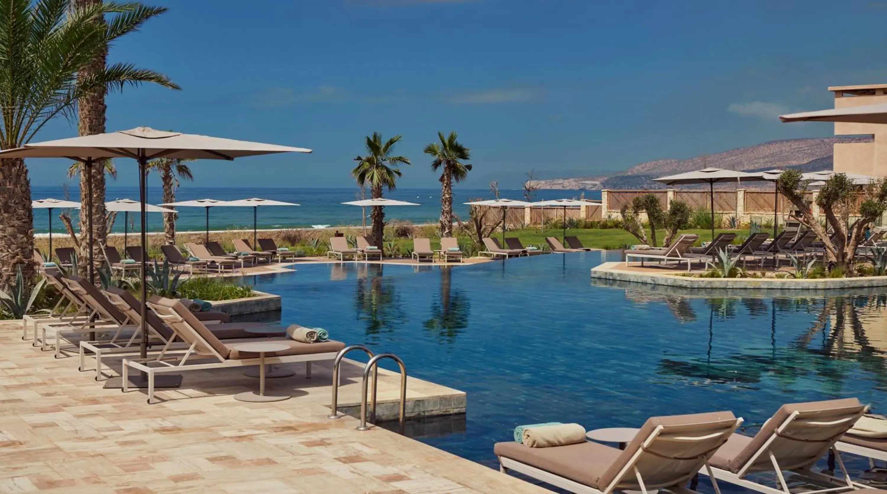 Swimming pool in Fairmont Taghazout Bay Swimming pool in Fairmont Taghazout Bay