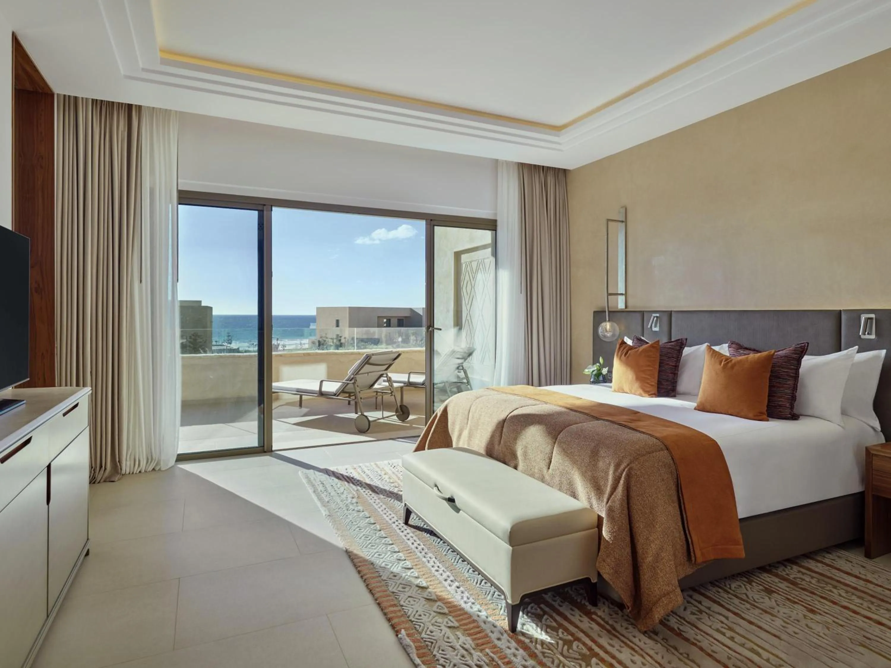 Bedroom, Bed in Fairmont Taghazout Bay