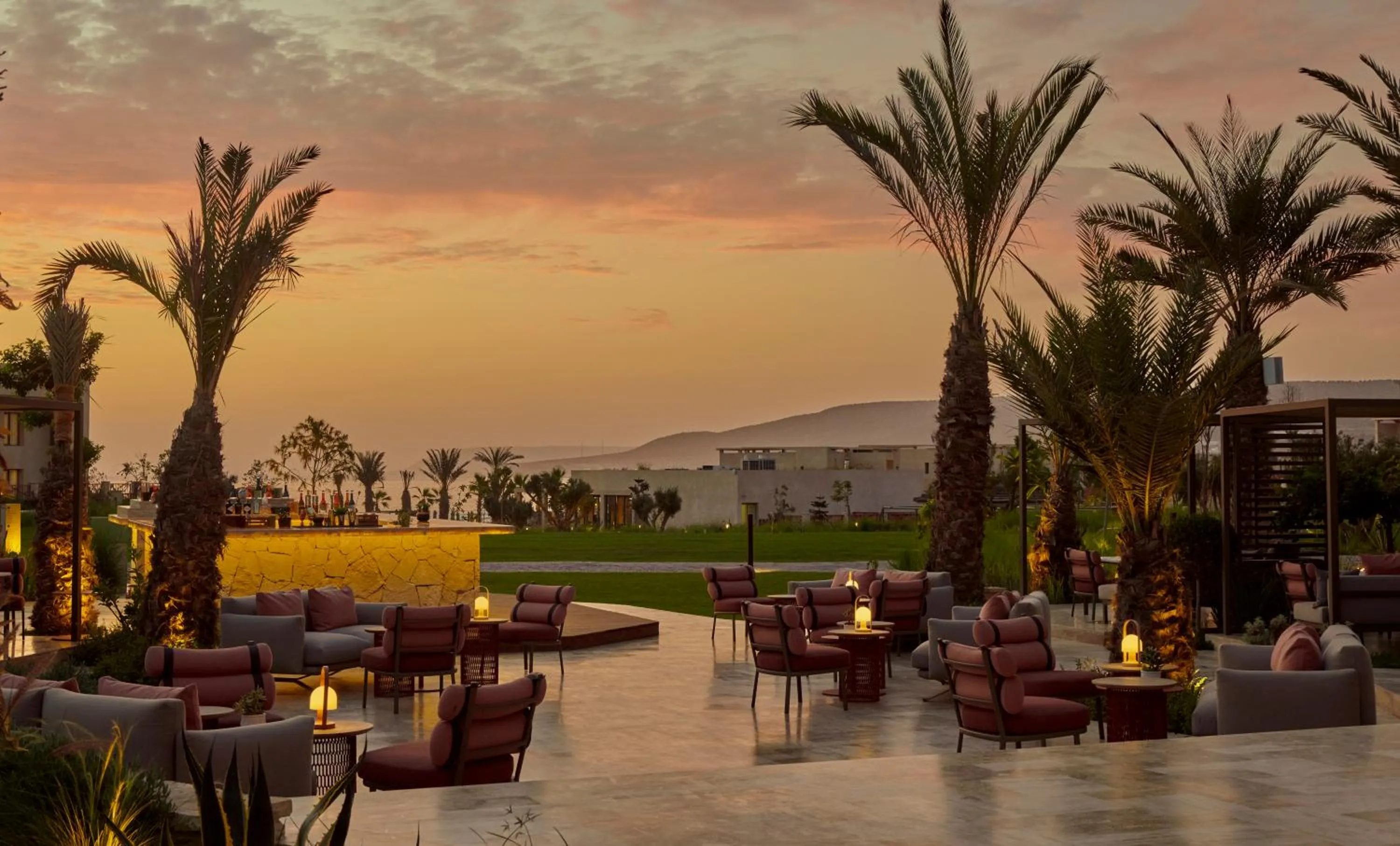 Lounge or bar in Fairmont Taghazout Bay