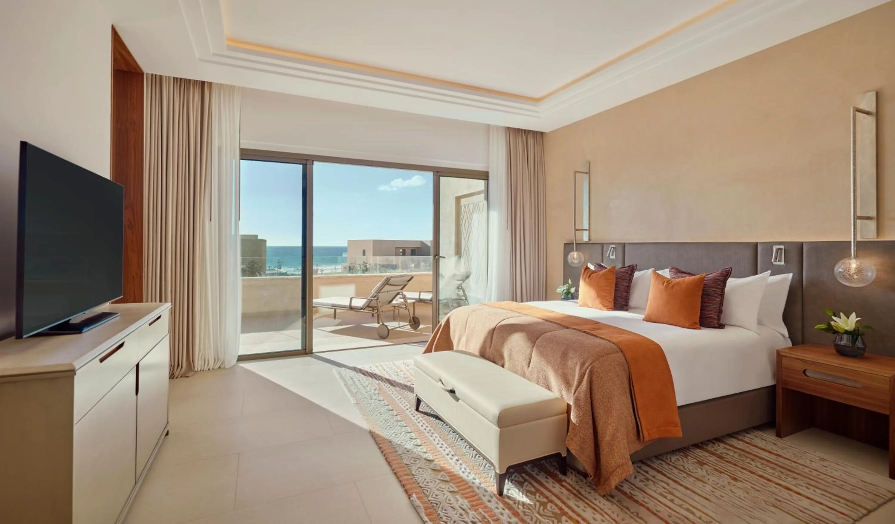 Bedroom, Bed in Fairmont Taghazout Bay