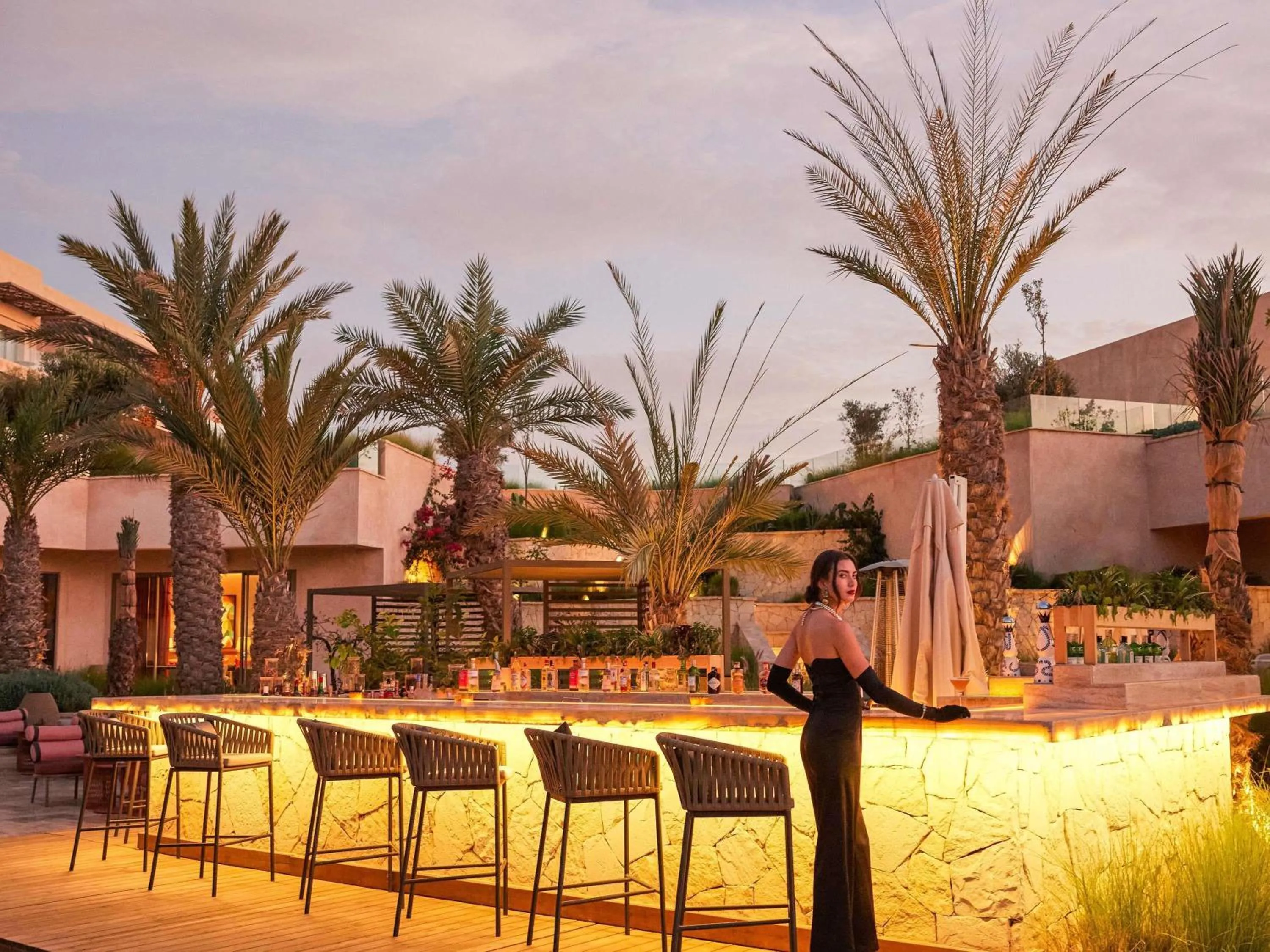 Lounge or bar in Fairmont Taghazout Bay