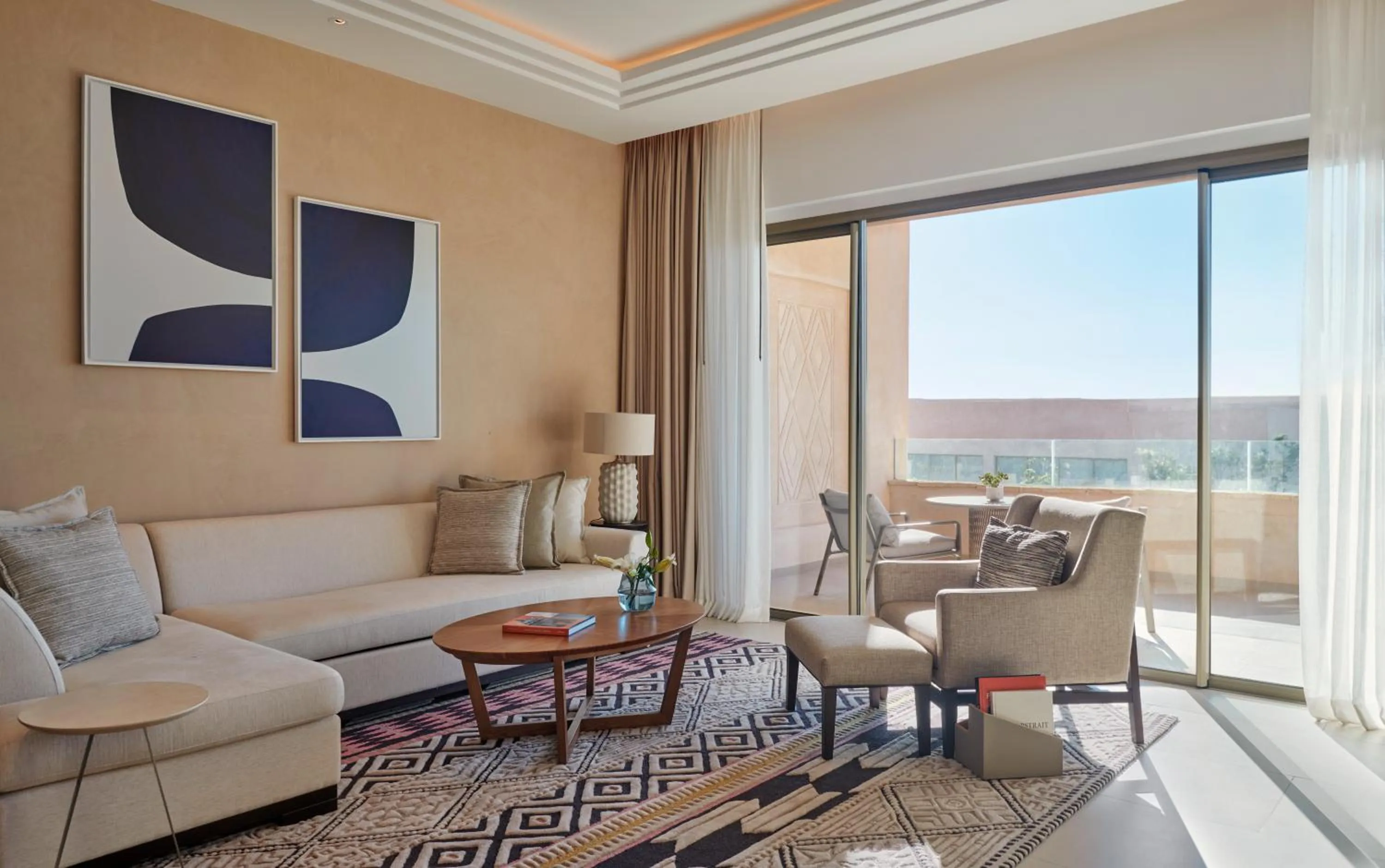 Living room in Fairmont Taghazout Bay