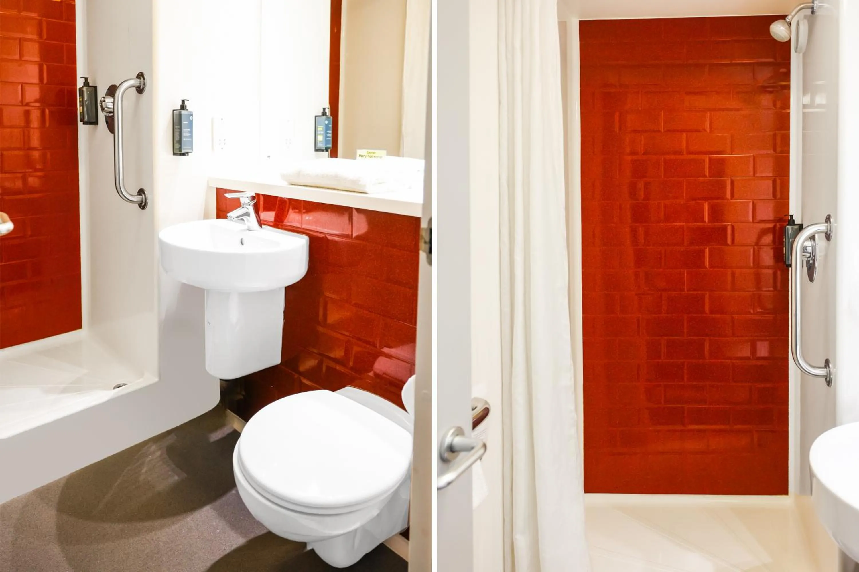 Bathroom in GO2 Lancaster Centre Hotel by OYO