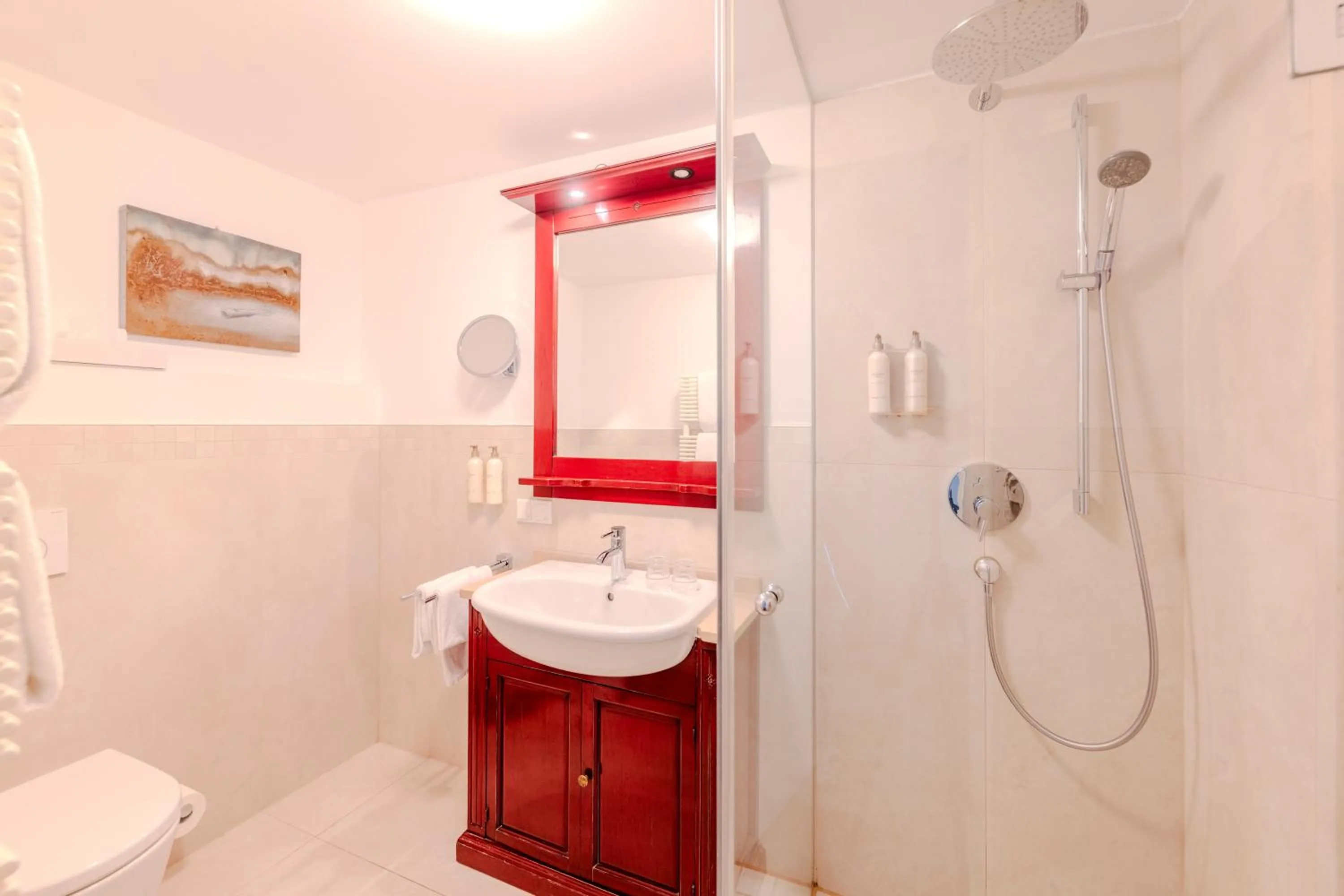 Shower in Boutiquehotel Amadeus