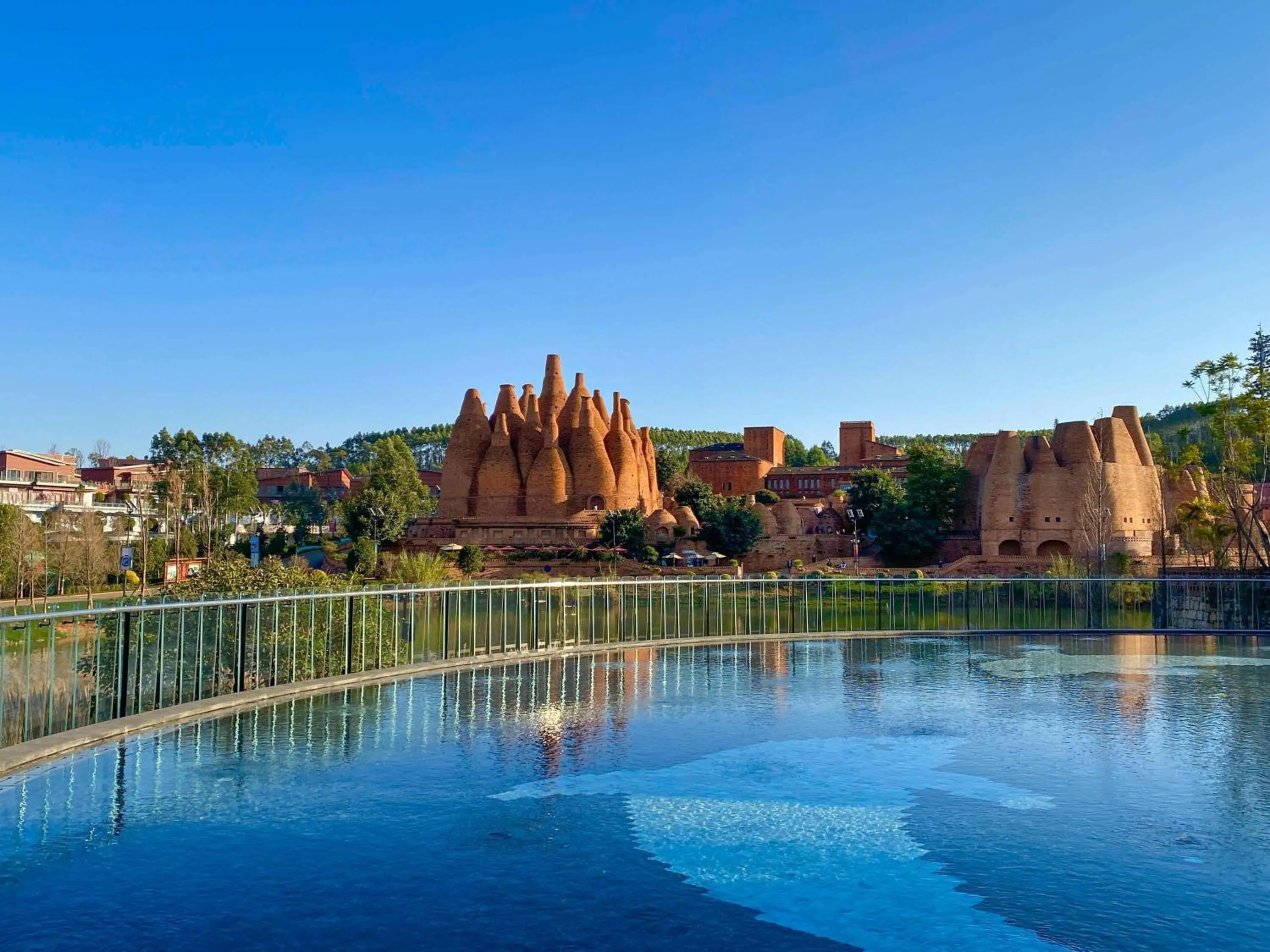 Pool view in DongFengYun Hotel Mi'Le - MGallery Collection