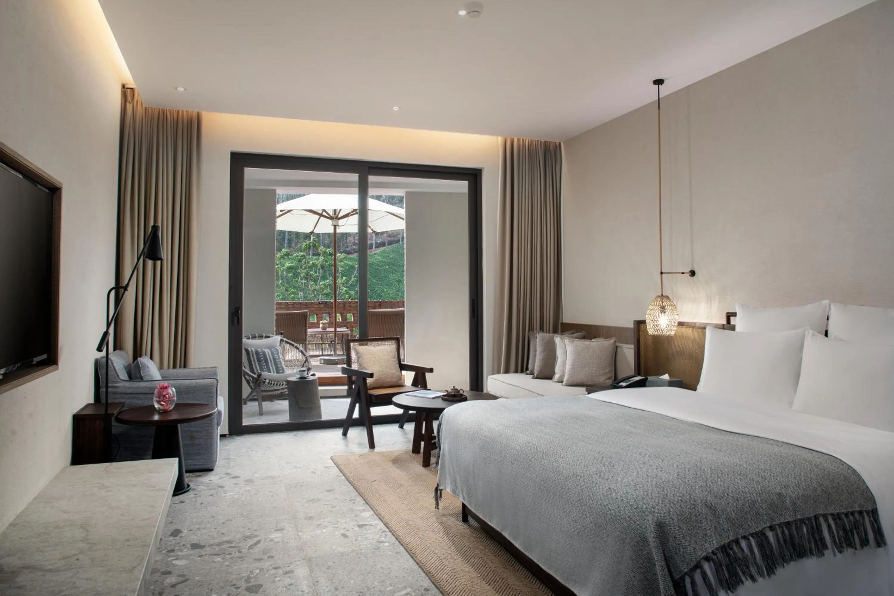 Bed in DongFengYun Hotel Mi'Le - MGallery Collection