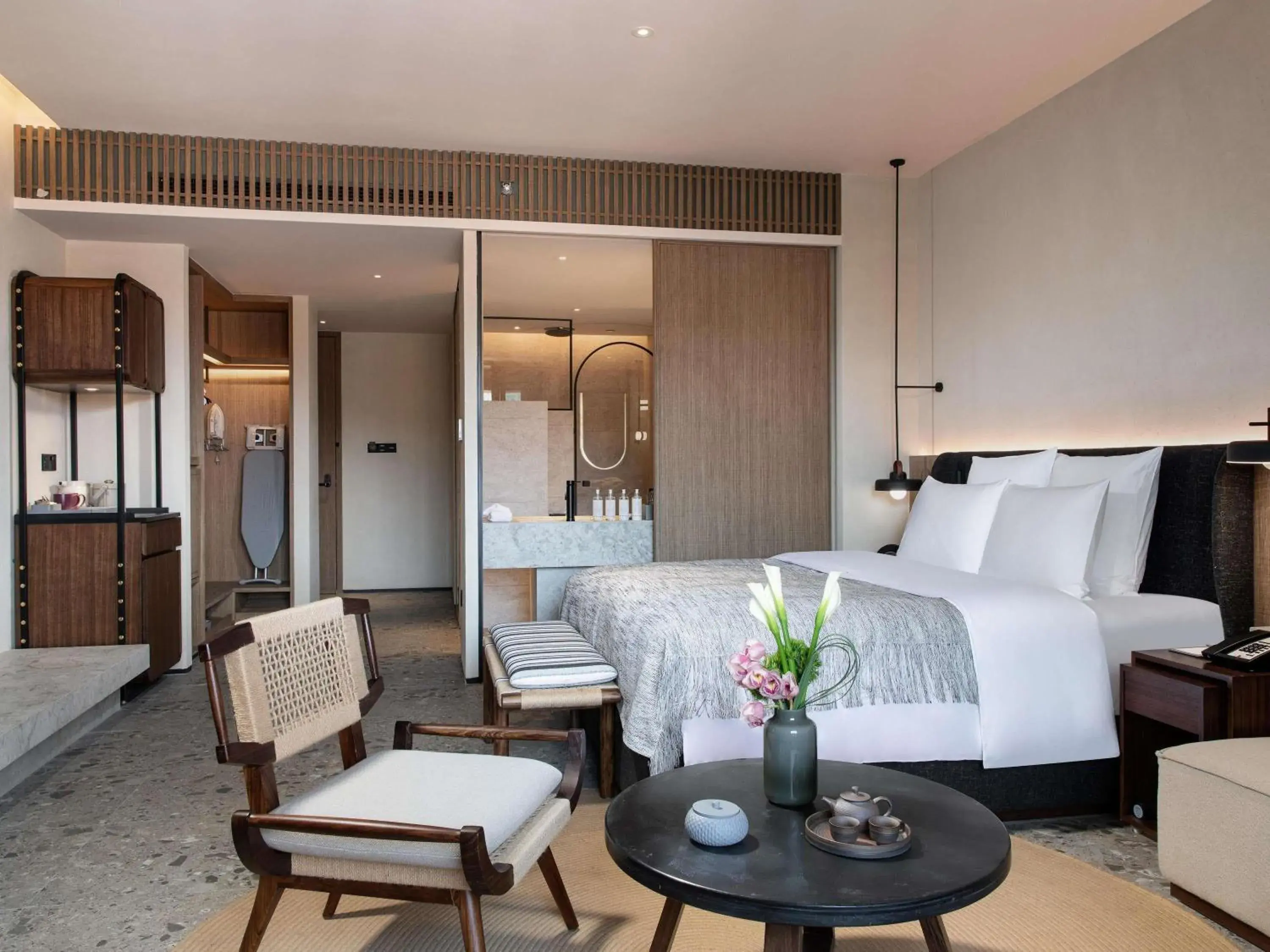 Deluxe Terrace King Bed Room with Garden Pool in DongFengYun Hotel Mi'Le - MGallery Collection Deluxe Terrace King Bed Room with Garden Pool in DongFengYun Hotel Mi'Le - MGallery Collection