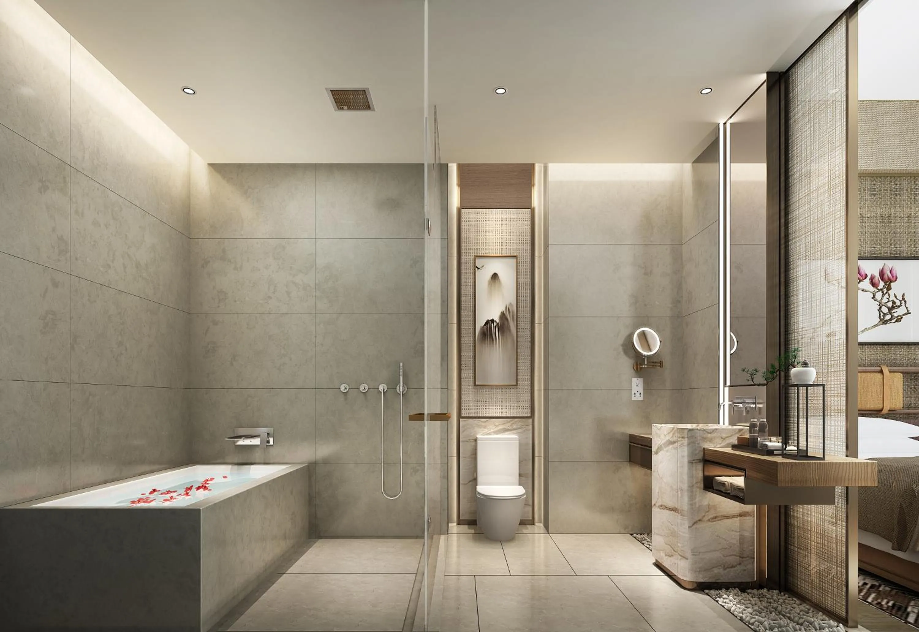 Bathroom in Ocean Spring Resort Chengdu - MGallery Collection