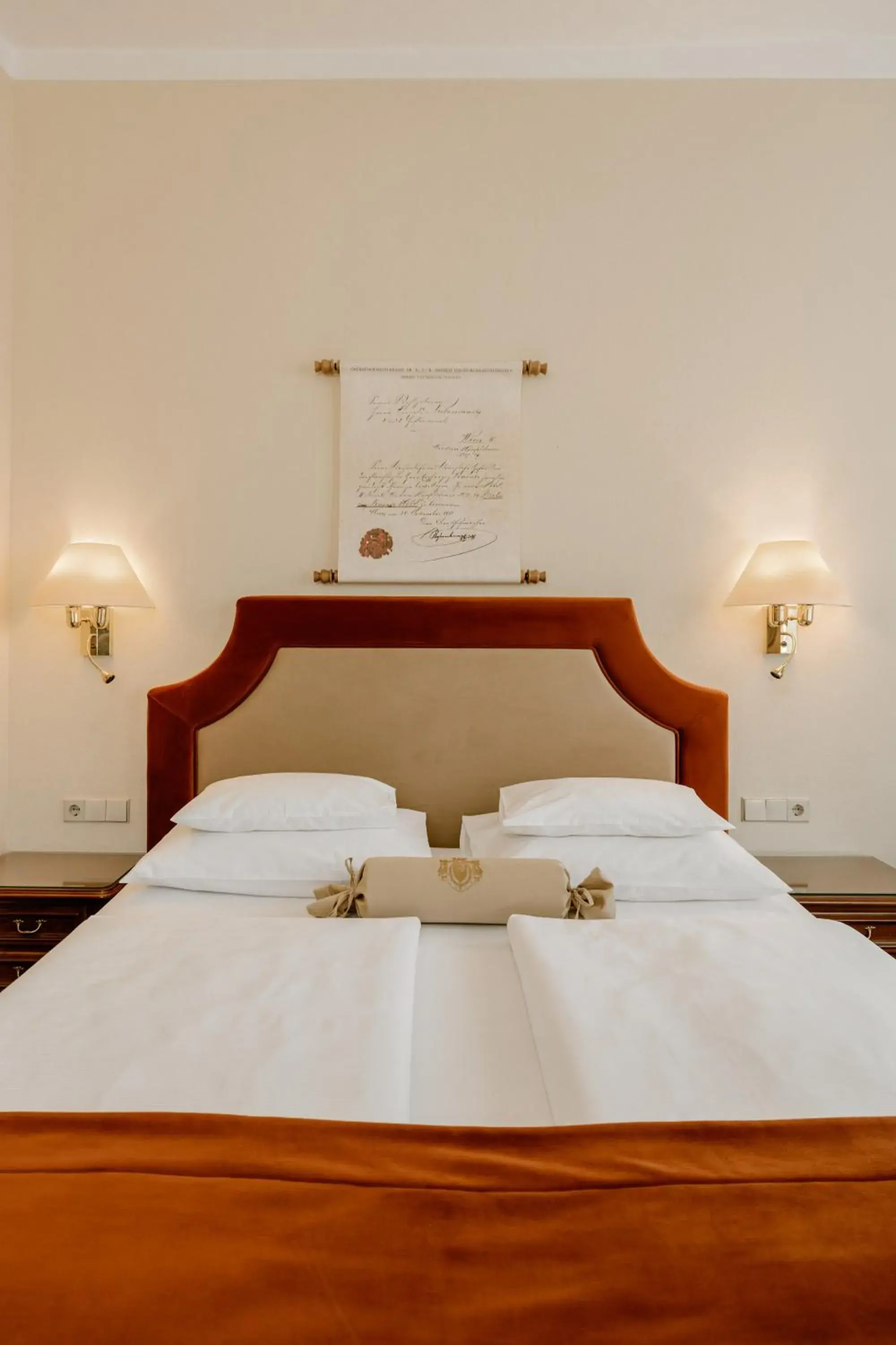 Bed in Hotel Erzherzog Rainer Bed in Hotel Erzherzog Rainer