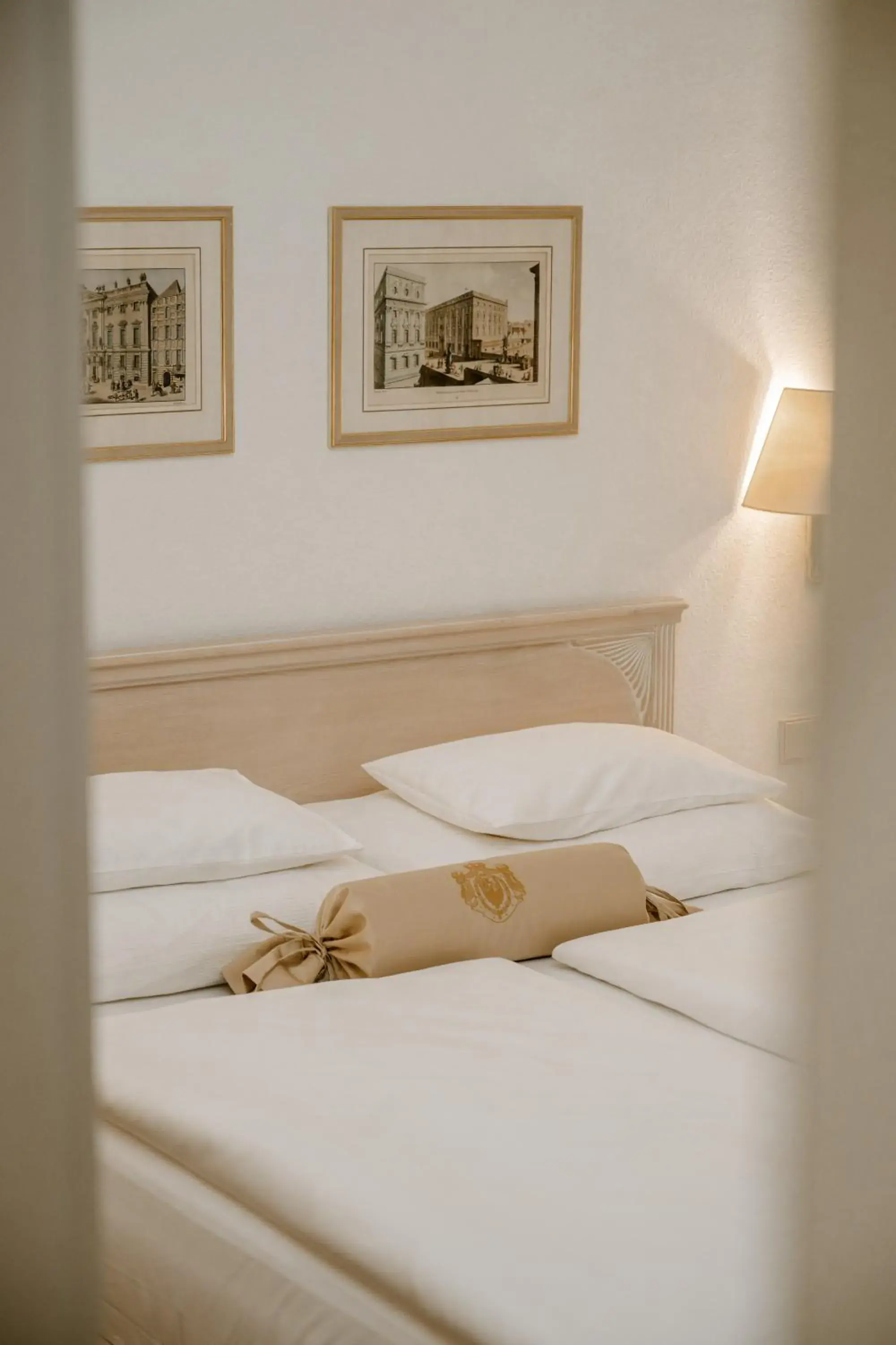 Decorative detail, Bed in Hotel Erzherzog Rainer Decorative detail, Bed in Hotel Erzherzog Rainer