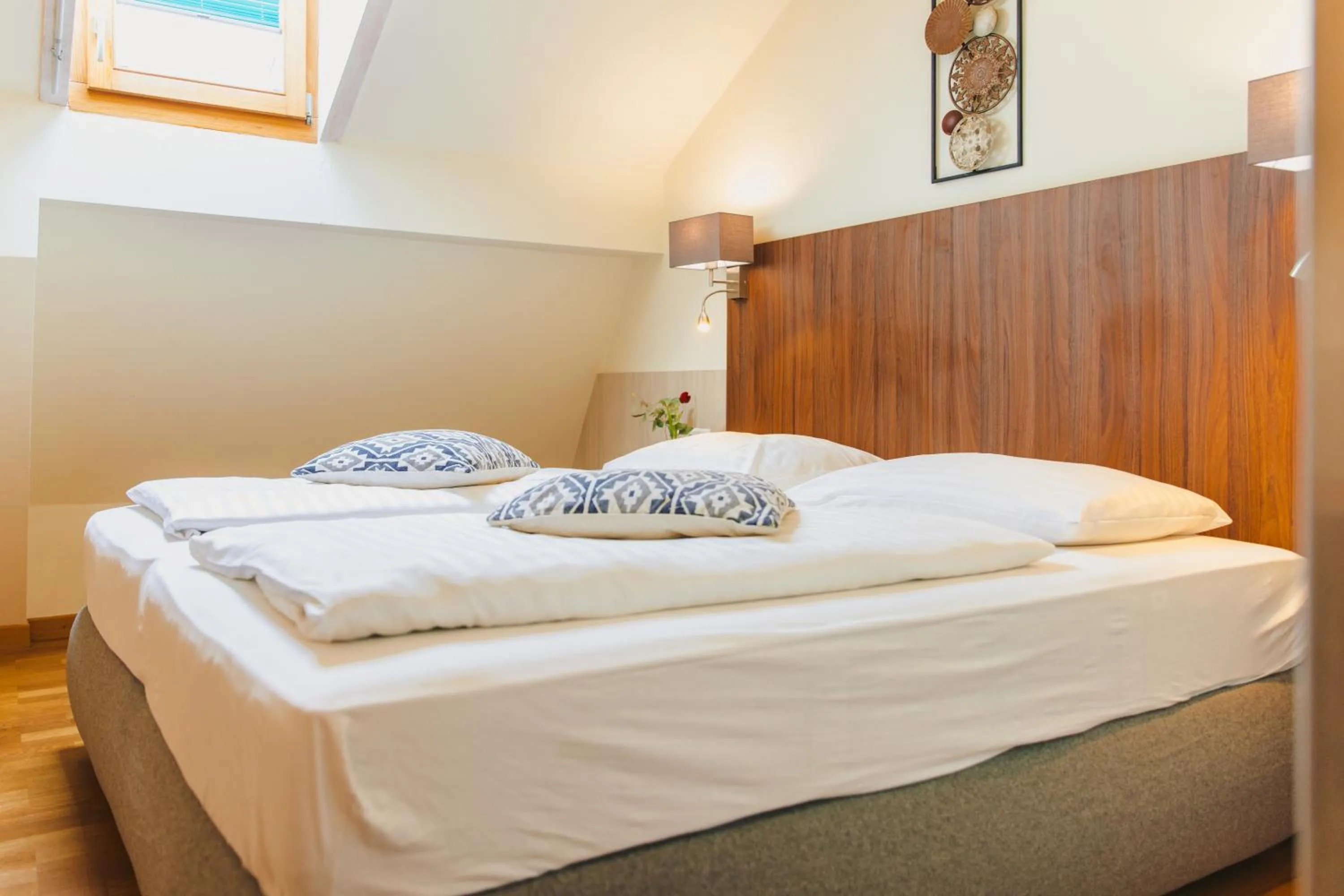 Bed in Hotel Kaiserhof