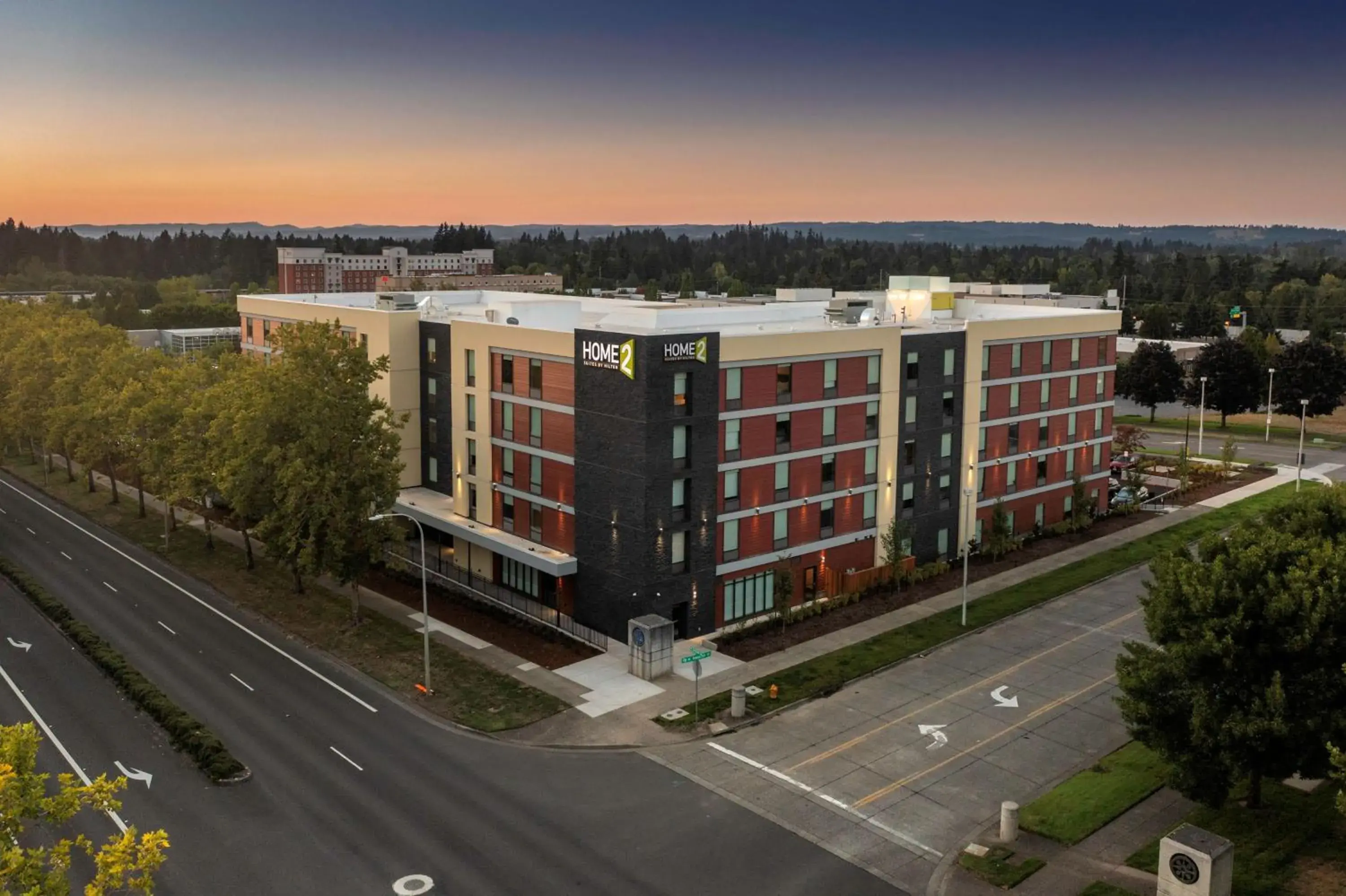 Property building in Home2 Suites By Hilton Portland Hillsboro Property building in Home2 Suites By Hilton Portland Hillsboro