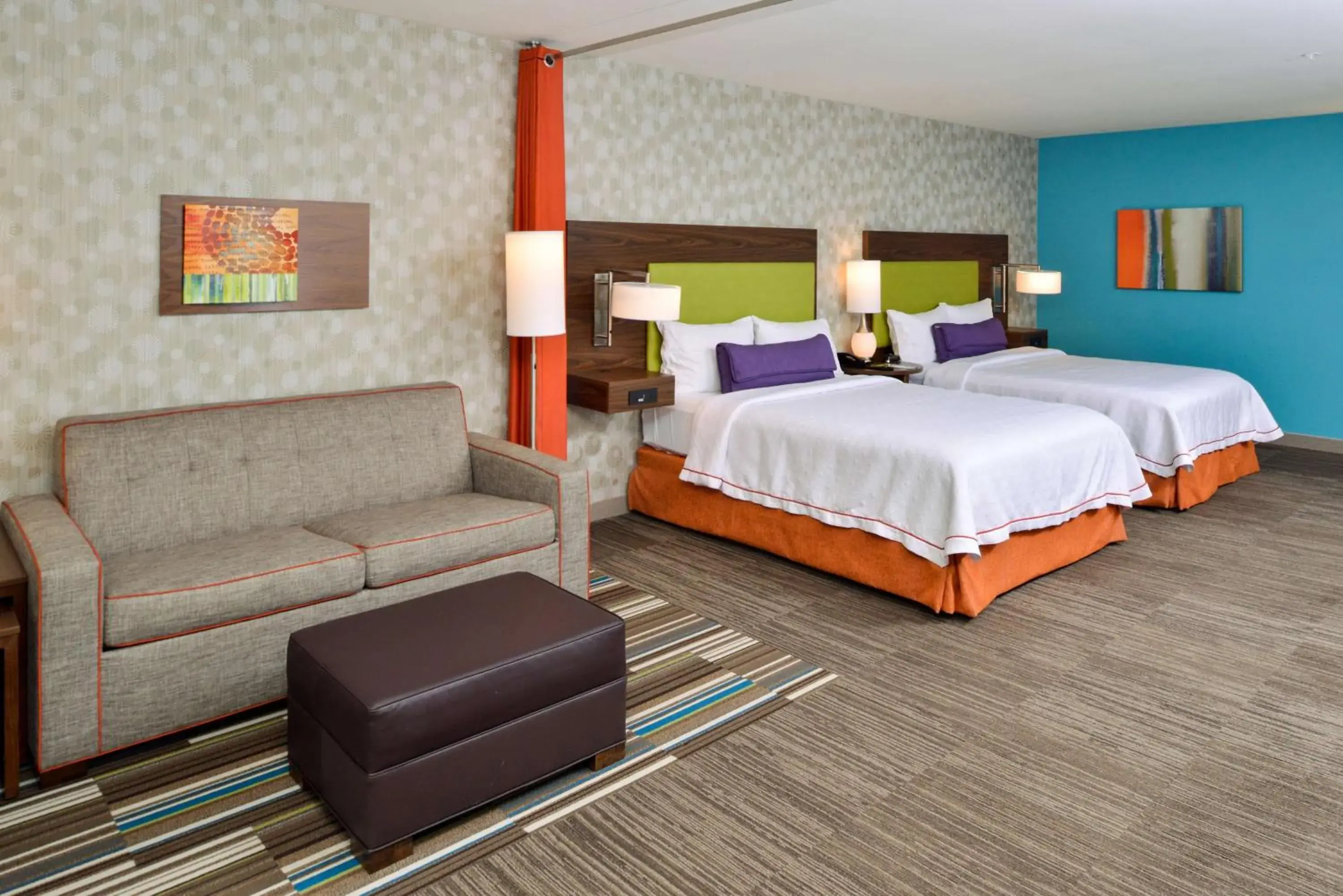 Living room, Bed in Home2 Suites By Hilton Portland Hillsboro Living room, Bed in Home2 Suites By Hilton Portland Hillsboro