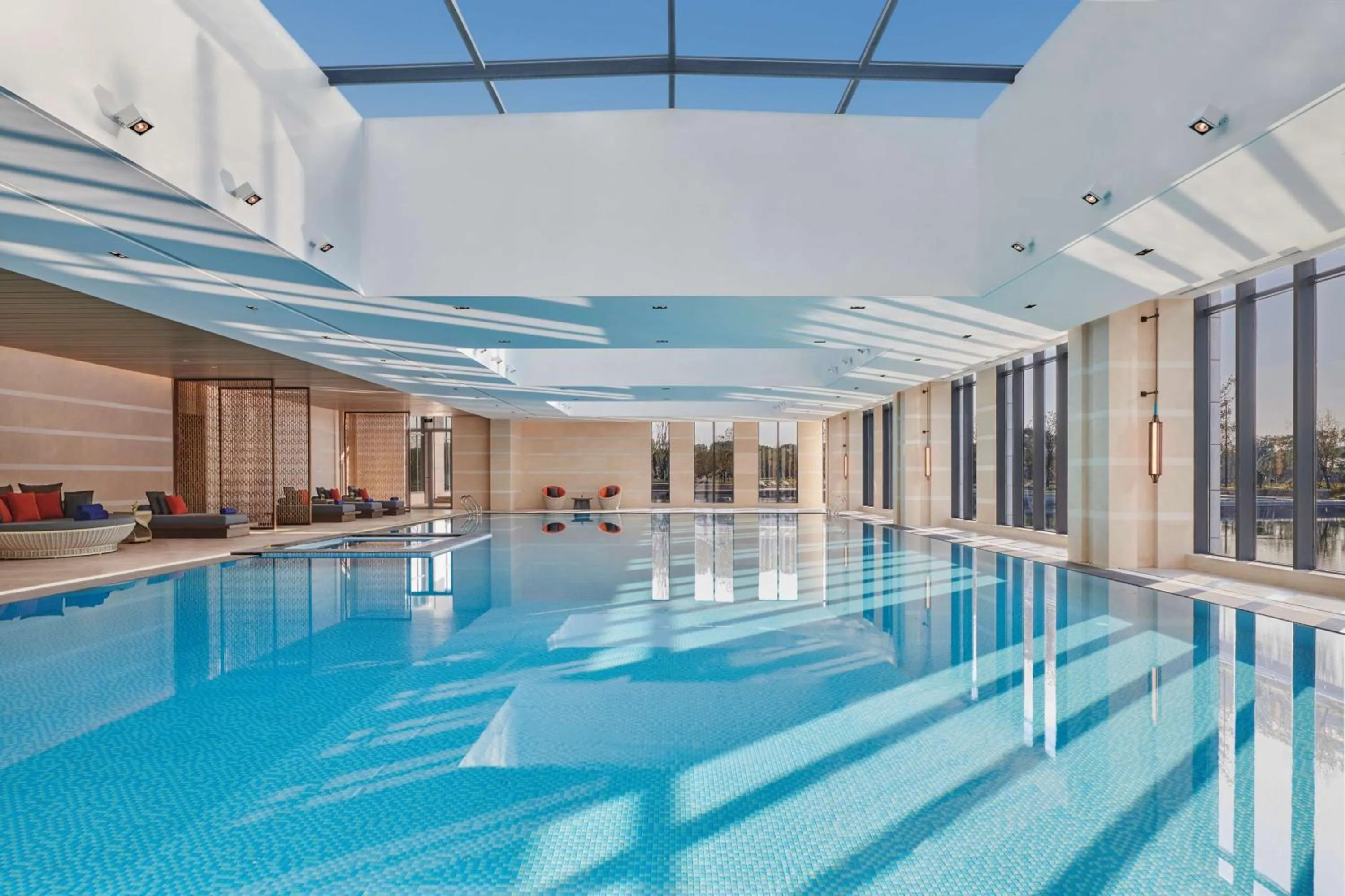 Pool view in Hilton Shanghai Fengxian