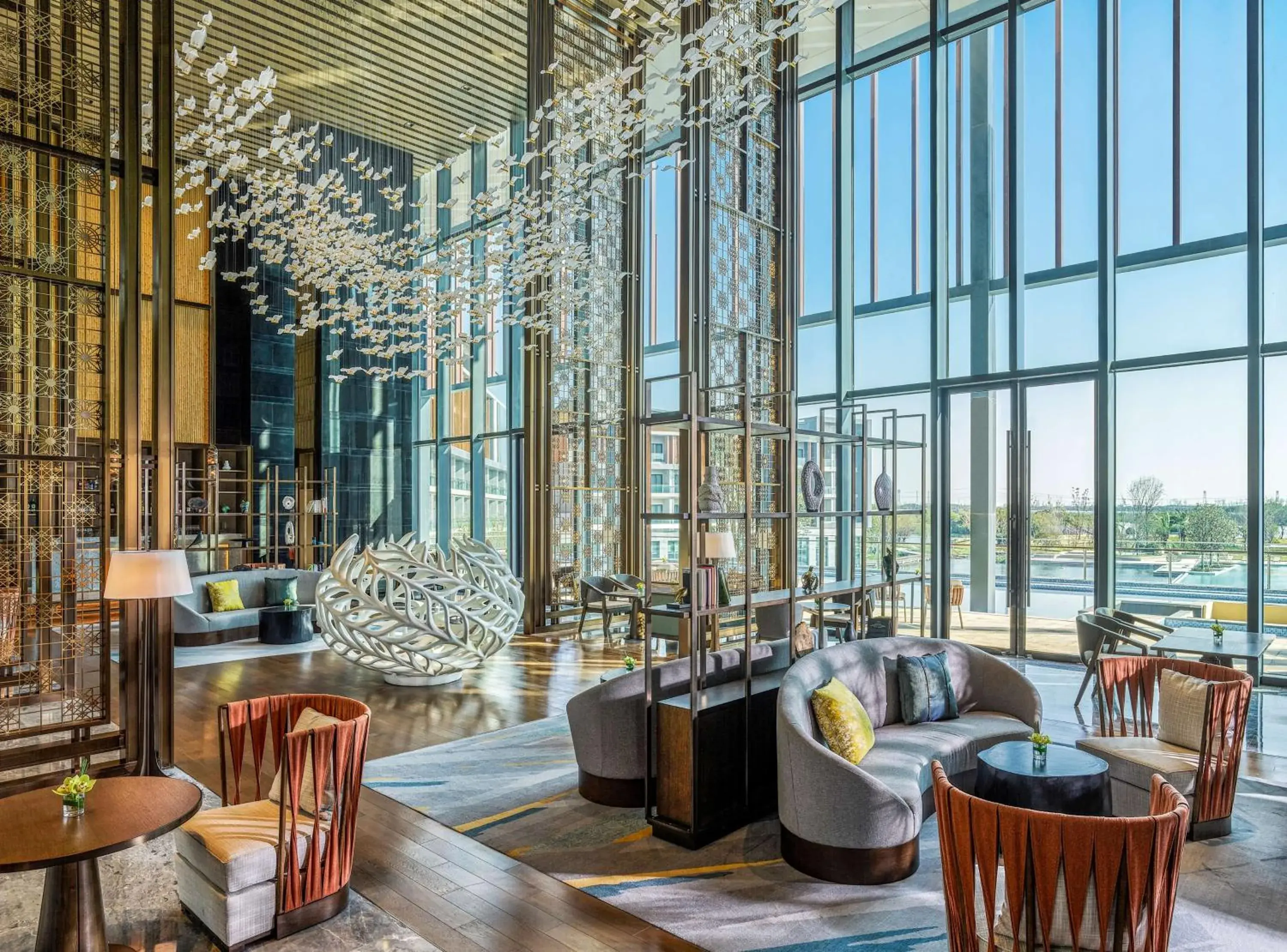Lobby or reception in Hilton Shanghai Fengxian Lobby or reception in Hilton Shanghai Fengxian