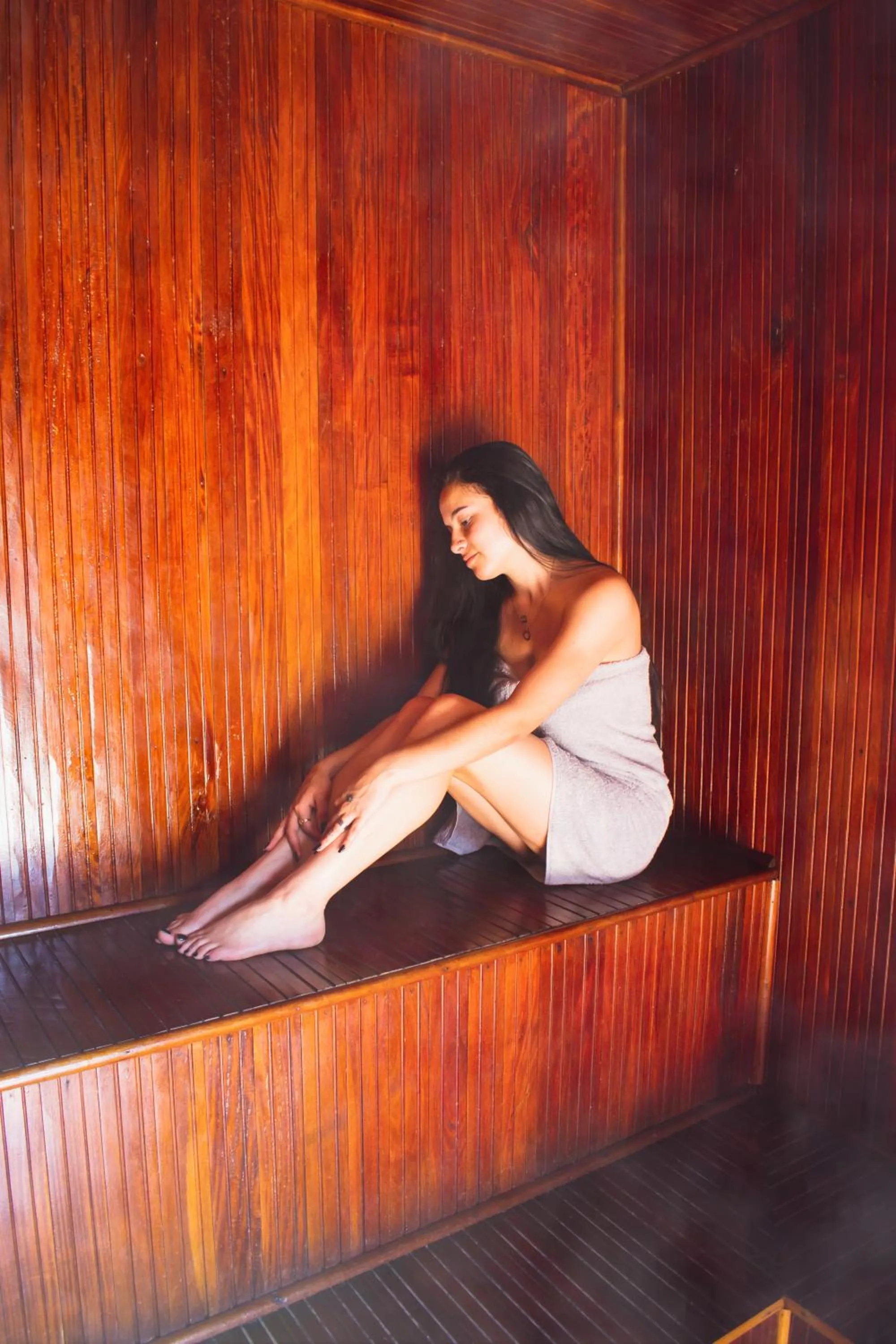 Sauna in Hotel Posada San Sebastian