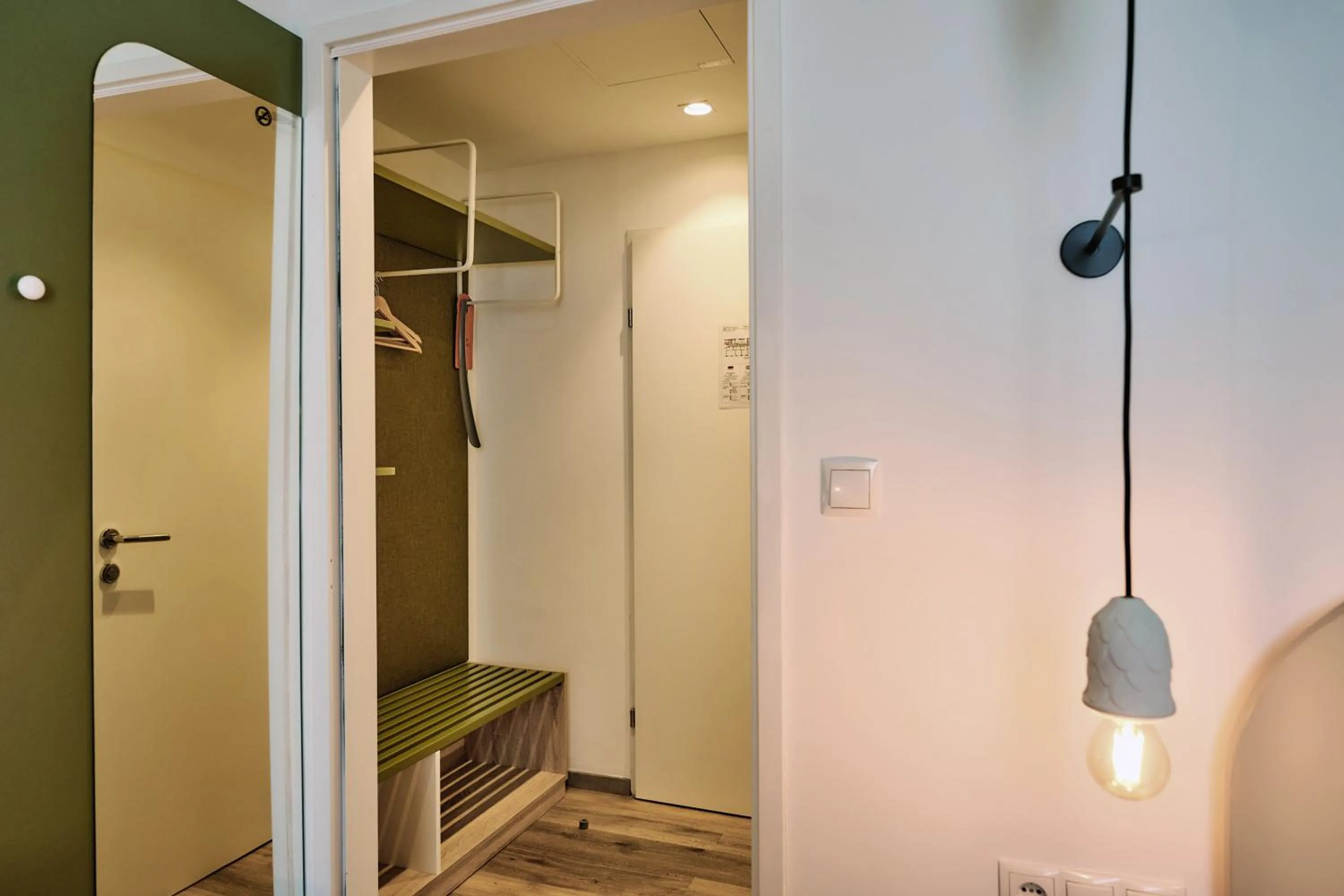 wardrobe in The Weekend Hotel