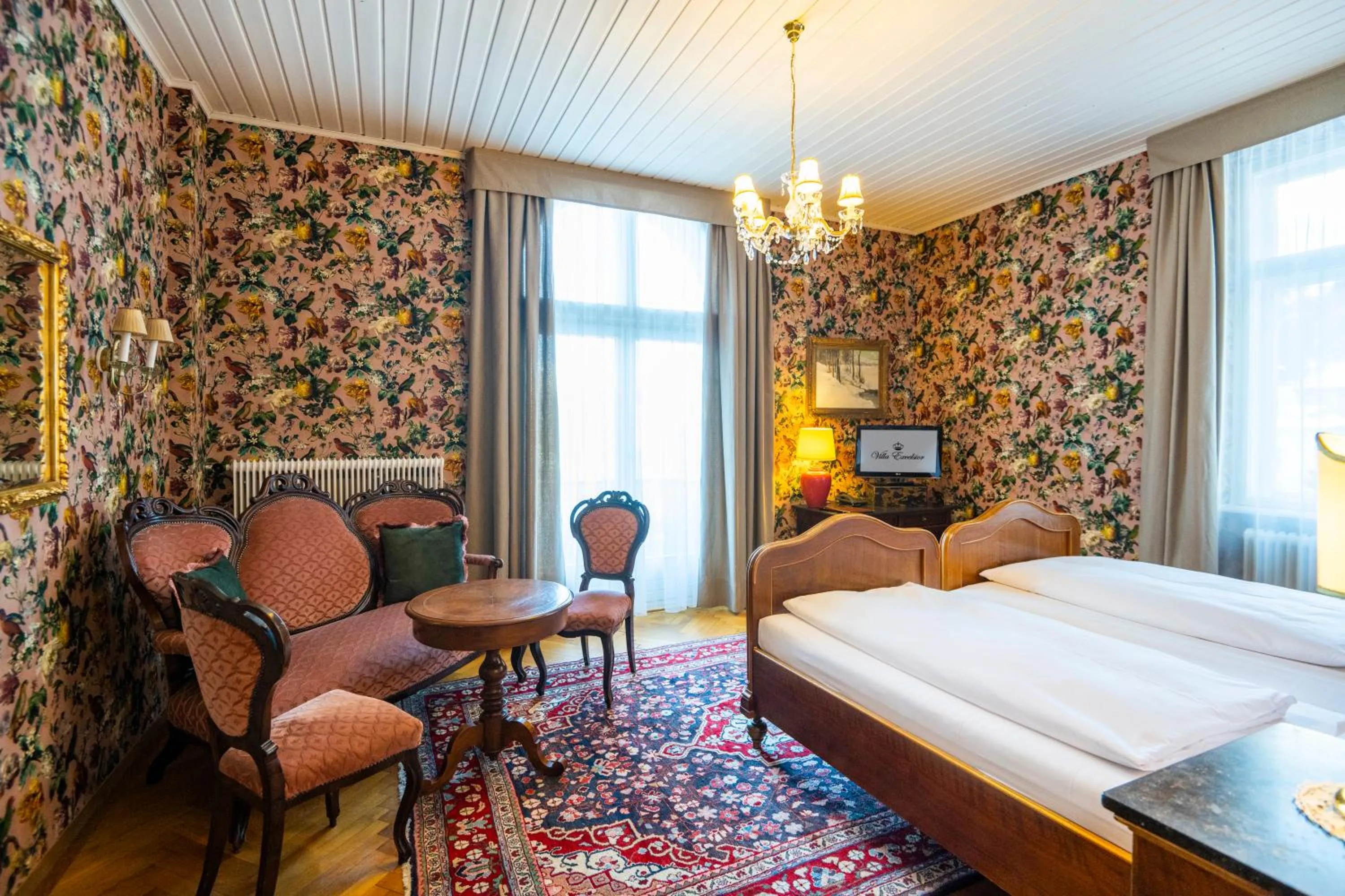 Bed in Villa Excelsior Hotel & Kurhaus