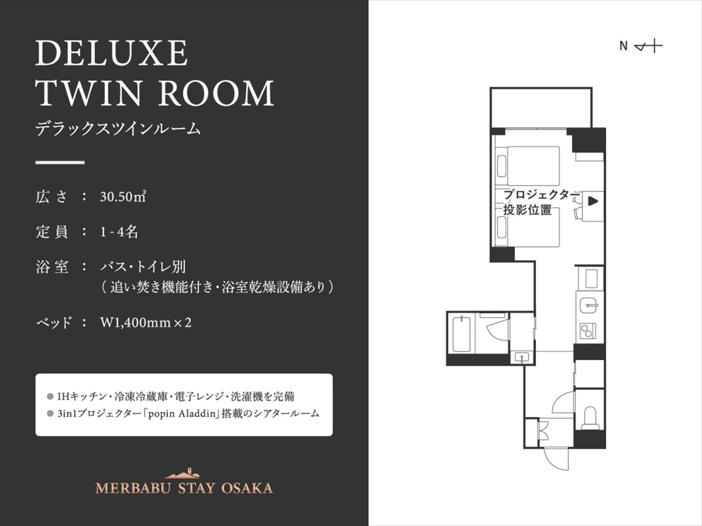 Photo of the whole room in MERBABU STAY OSAKA