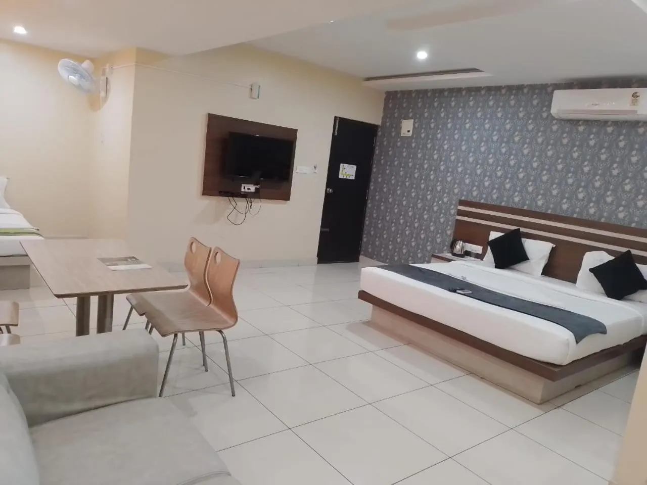 Bed in hotel fortune suites