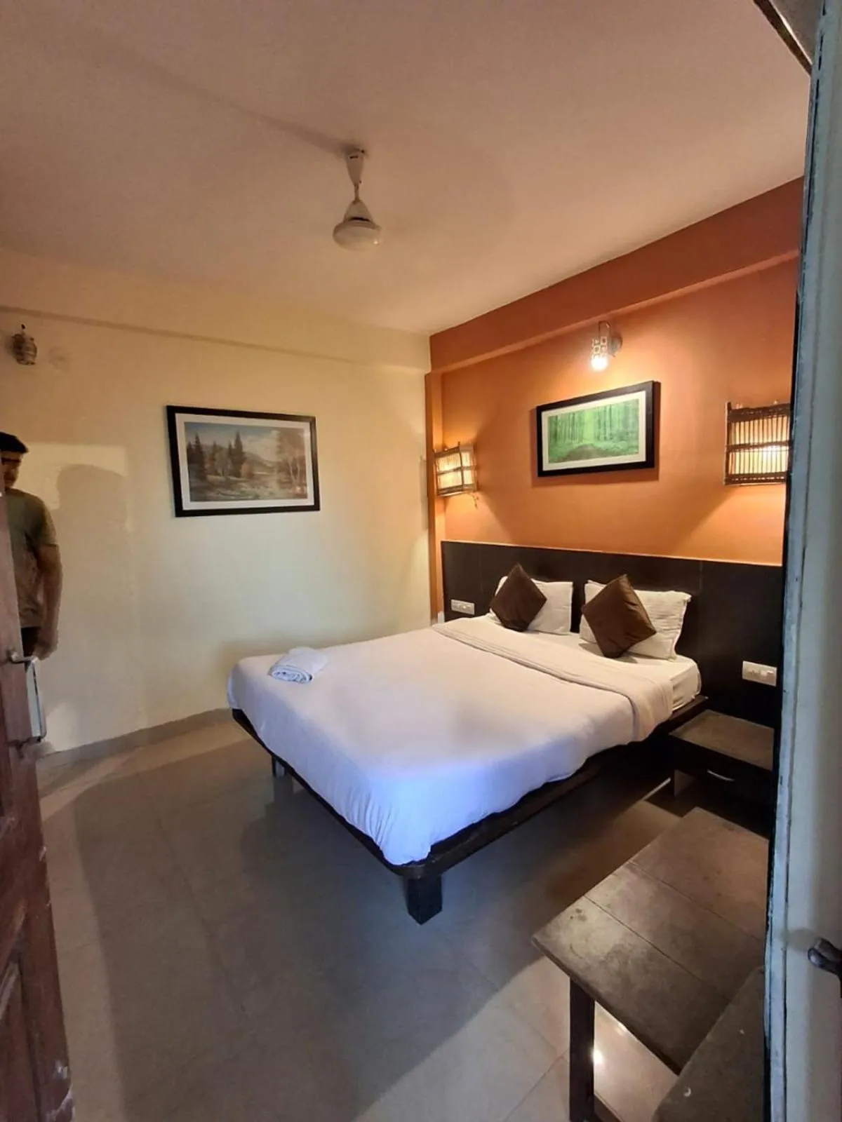 Bed in Hotel Rajeshwar