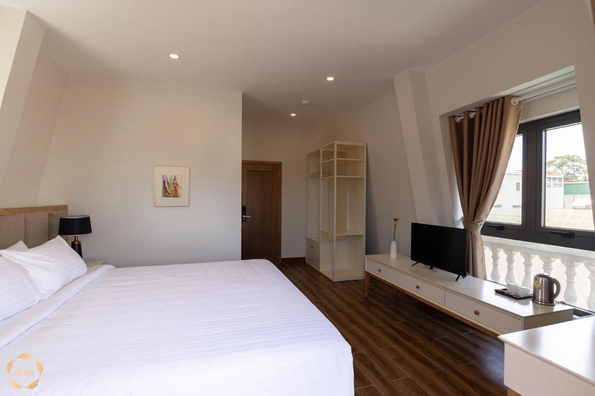 Bedroom, Bed in Hotel Du Ciel