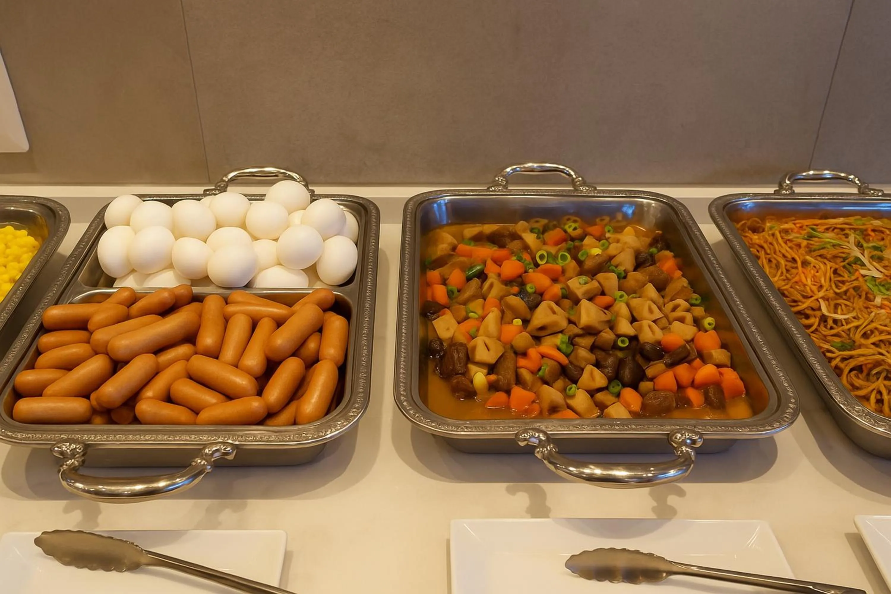 Buffet breakfast in Plaza In Kanku Hotel