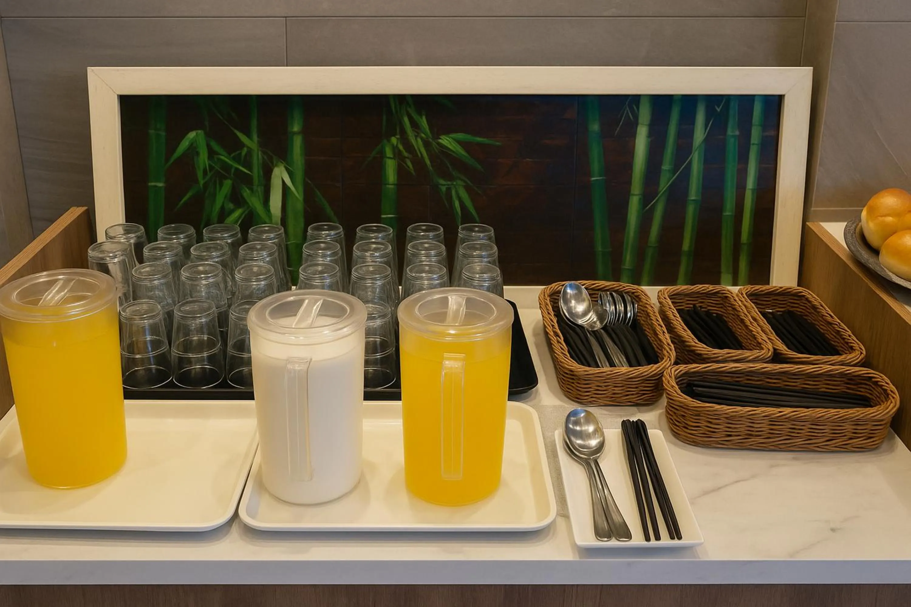 Food and drinks in Plaza In Kanku Hotel