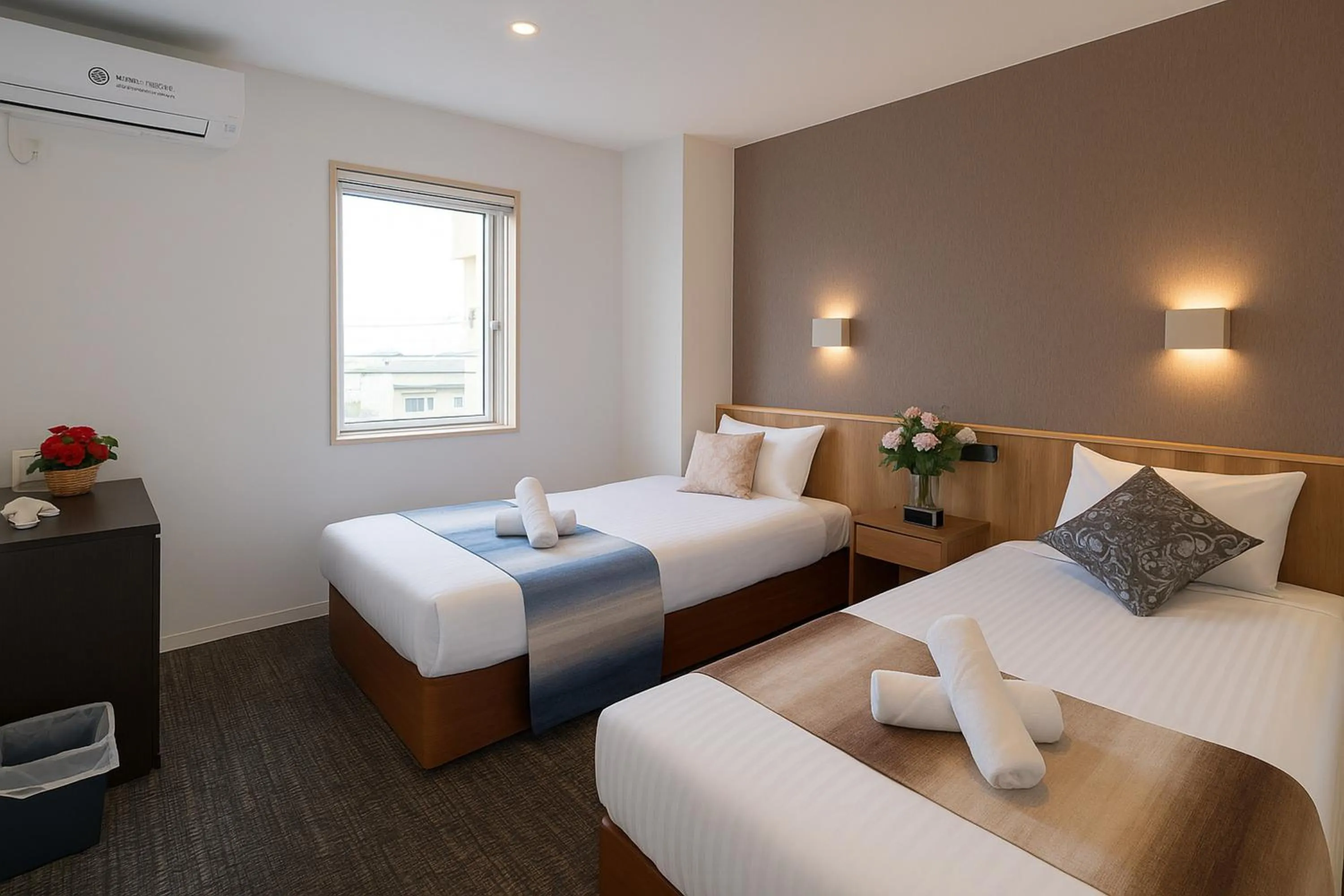 Bed in Plaza In Kanku Hotel