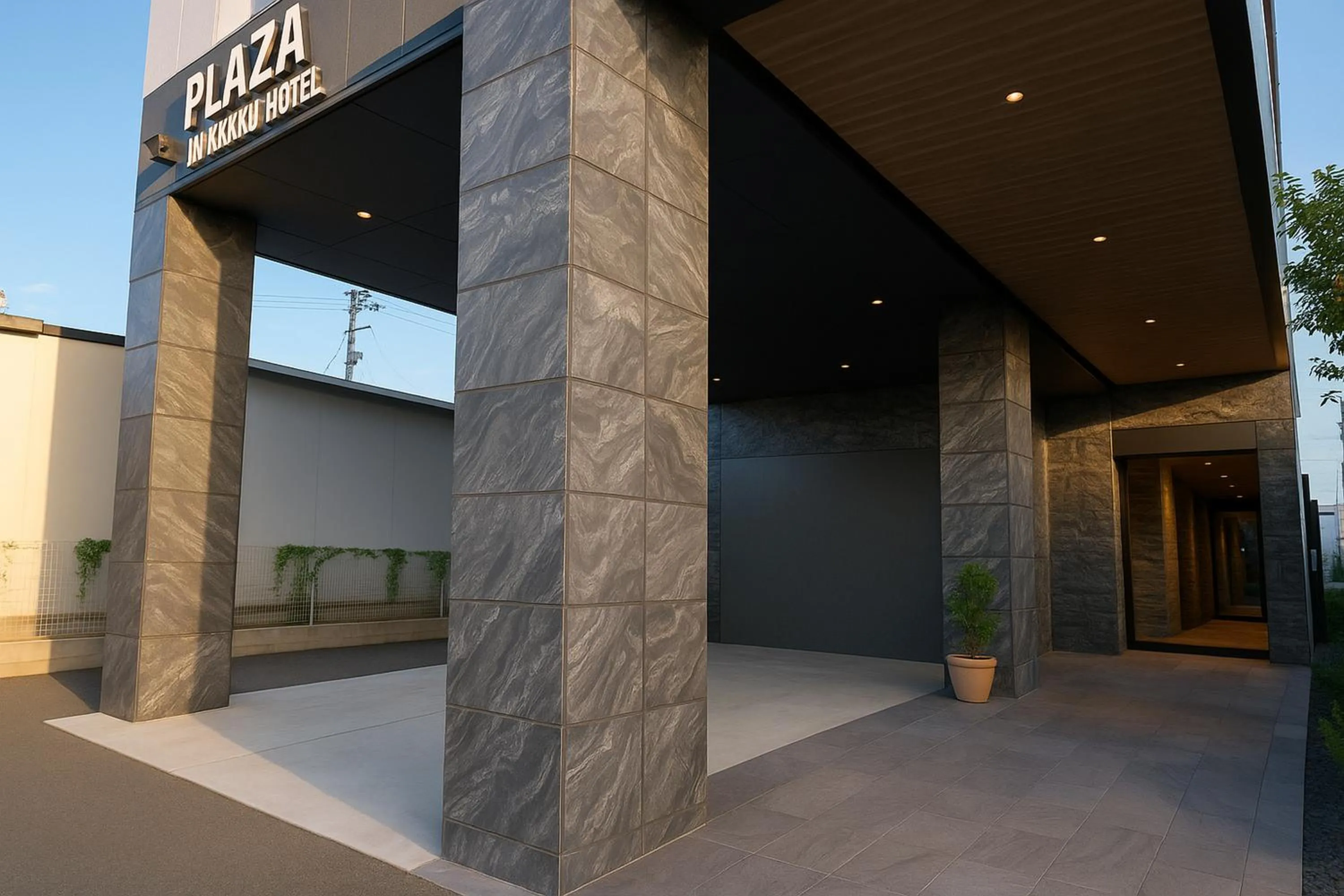 Property building in Plaza In Kanku Hotel