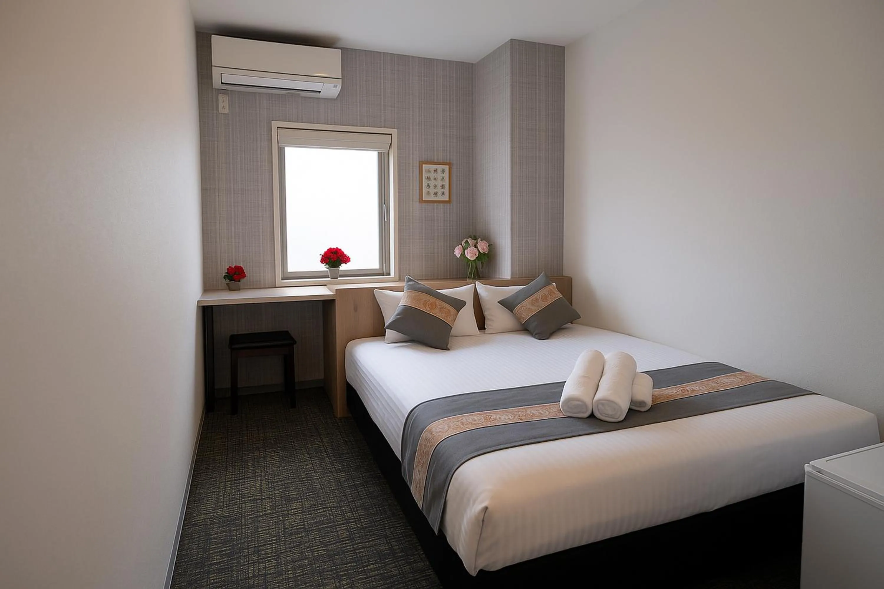 Photo of the whole room, Bed in Plaza In Kanku Hotel