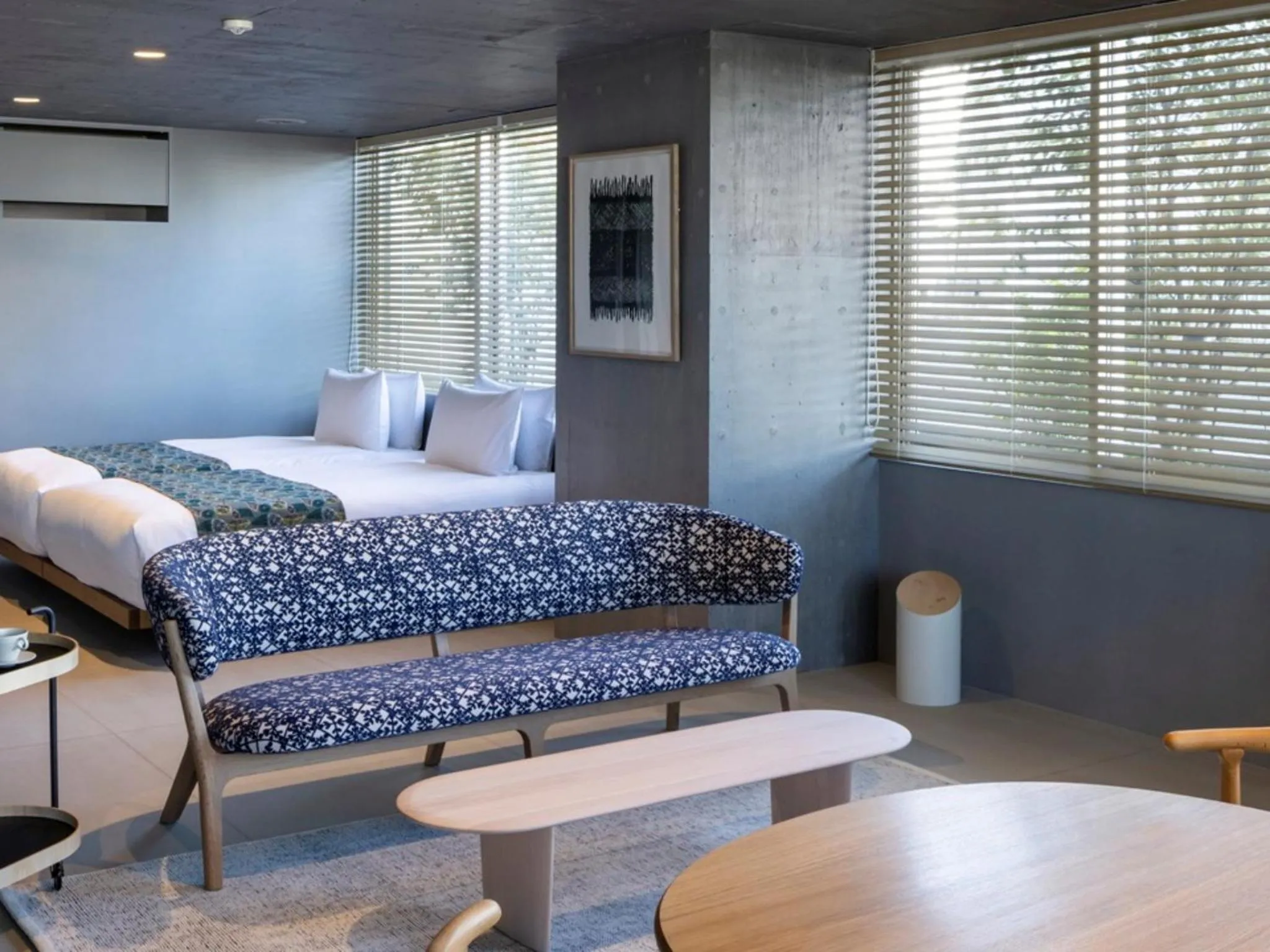 Living room, Bed in SHIROIYA HOTEL