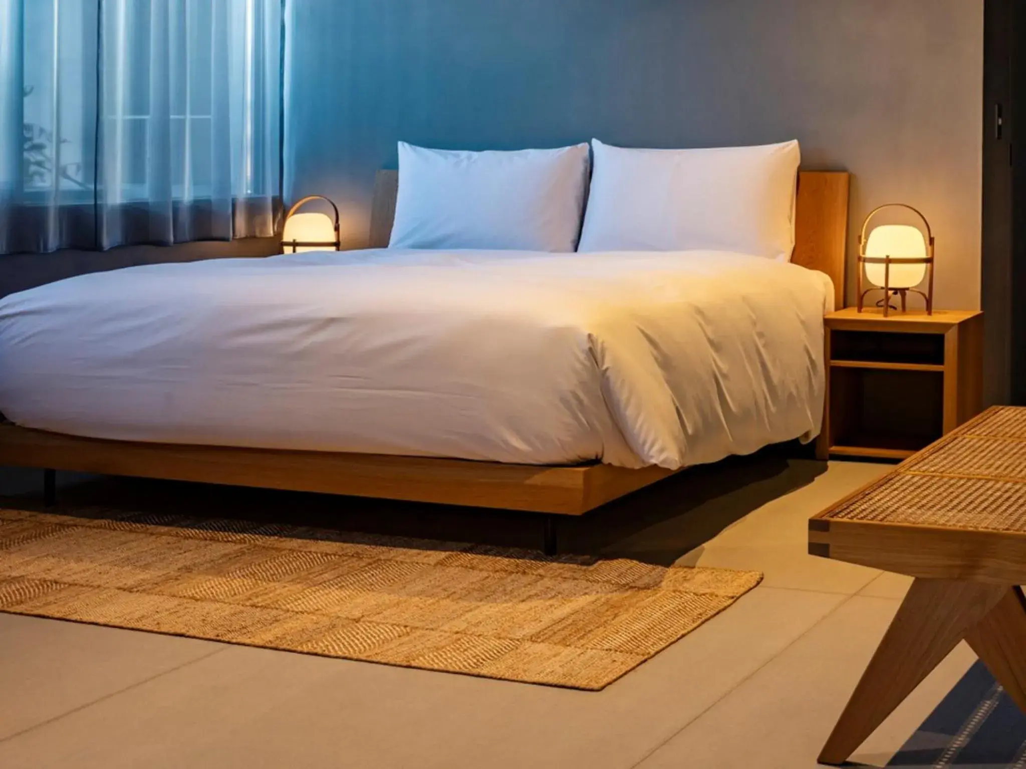 Bed in SHIROIYA HOTEL Bed in SHIROIYA HOTEL