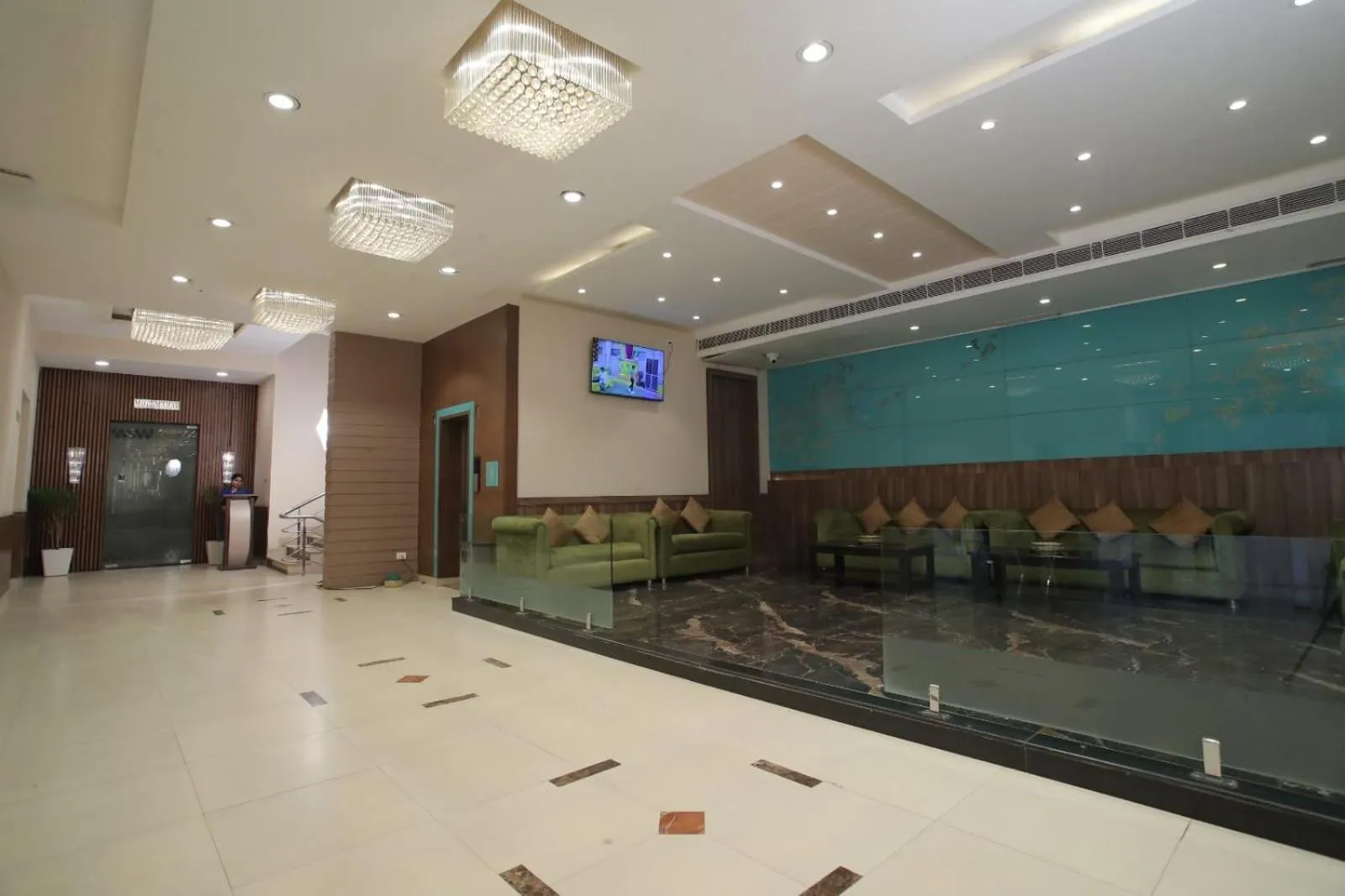 Lobby or reception in Hotel Adityaz