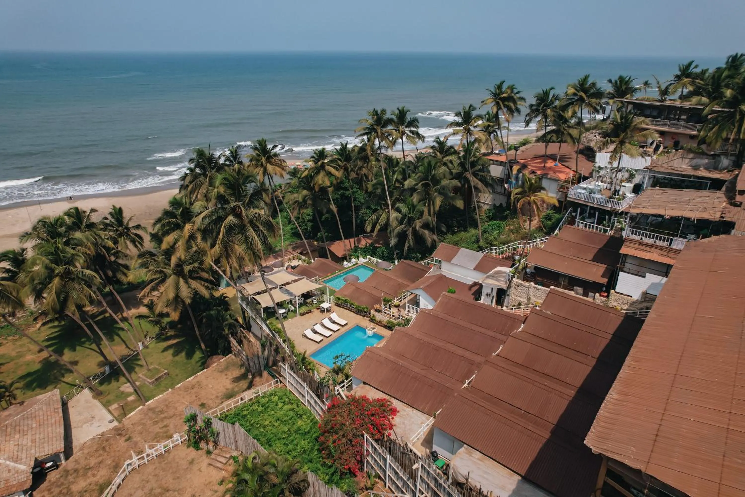 Property building in Stone Wood Beach Resort, Vagator