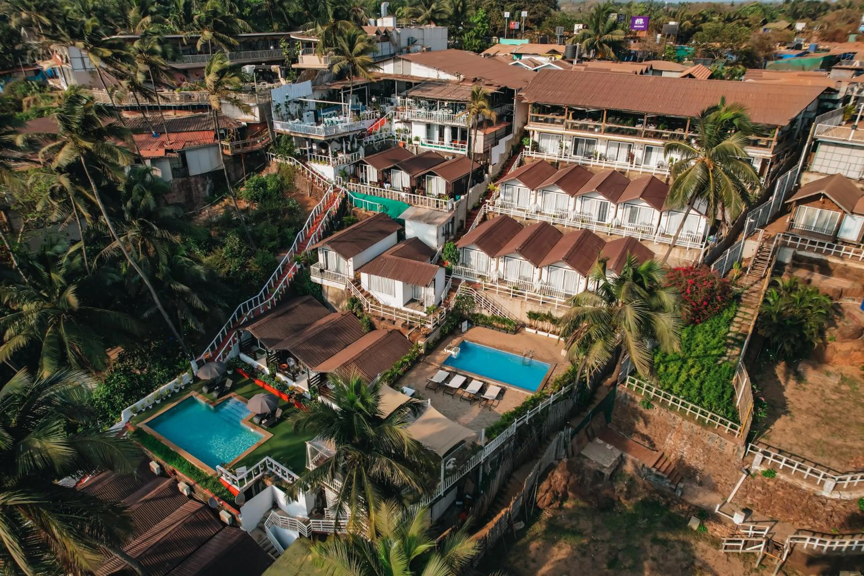 Property building in Stone Wood Beach Resort, Vagator