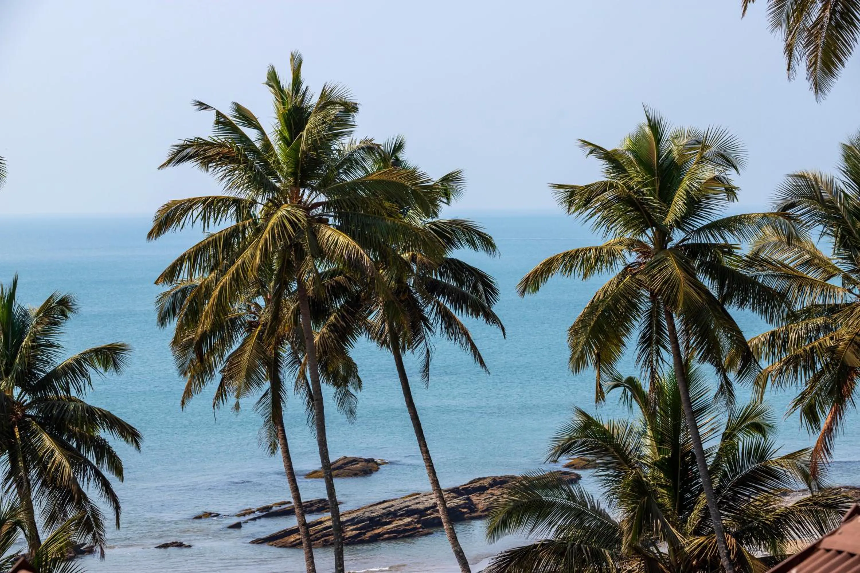 Sea view in Stone Wood Beach Resort, Vagator