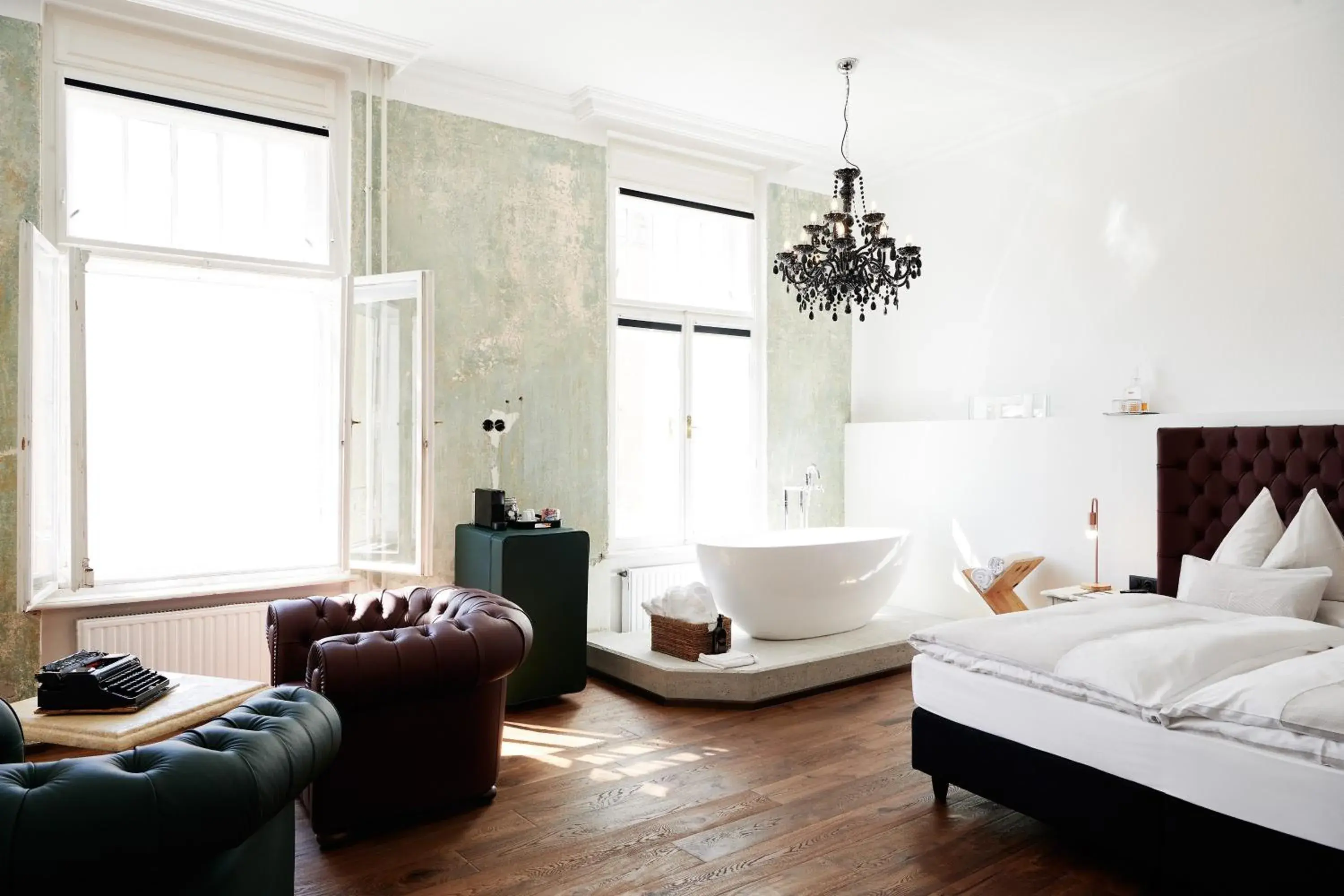 Bed in Grand Hôtel Wiesler - Centre of Graz Bed in Grand Hôtel Wiesler - Centre of Graz