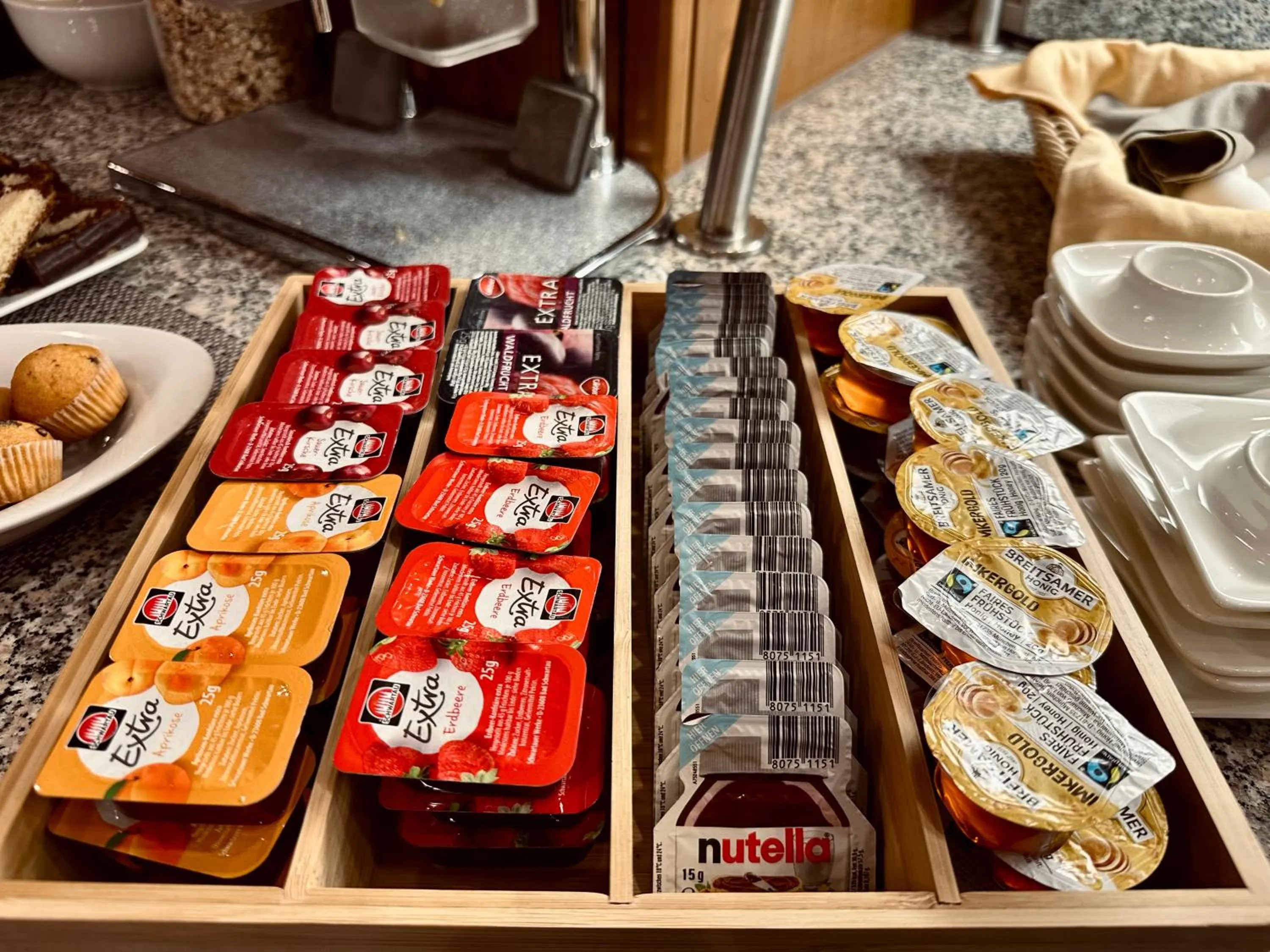 Buffet breakfast in E&D Hotel Rodgau