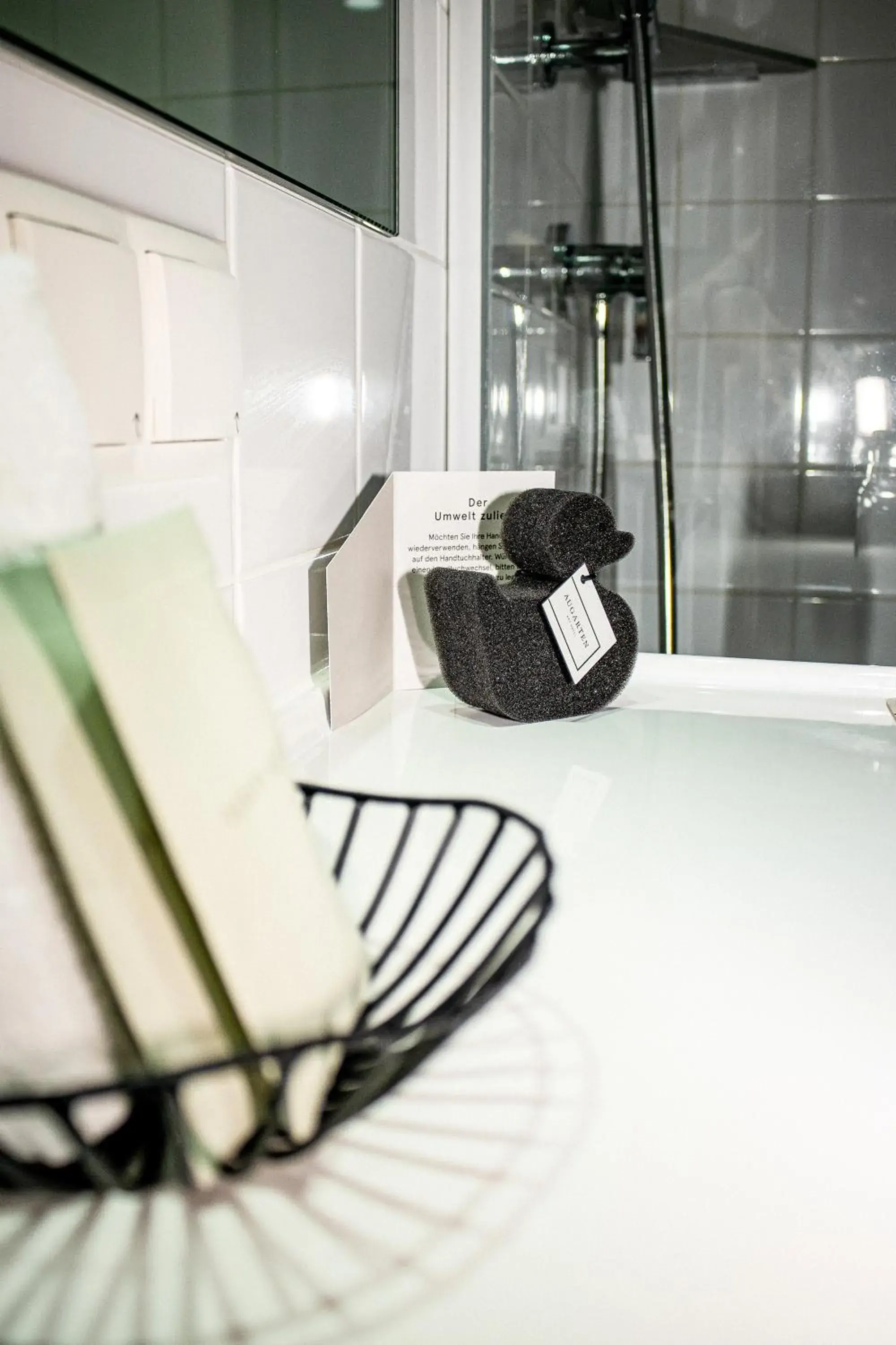 Bathroom in Augarten Art Hotel, a Member of Design Hotels Bathroom in Augarten Art Hotel, a Member of Design Hotels