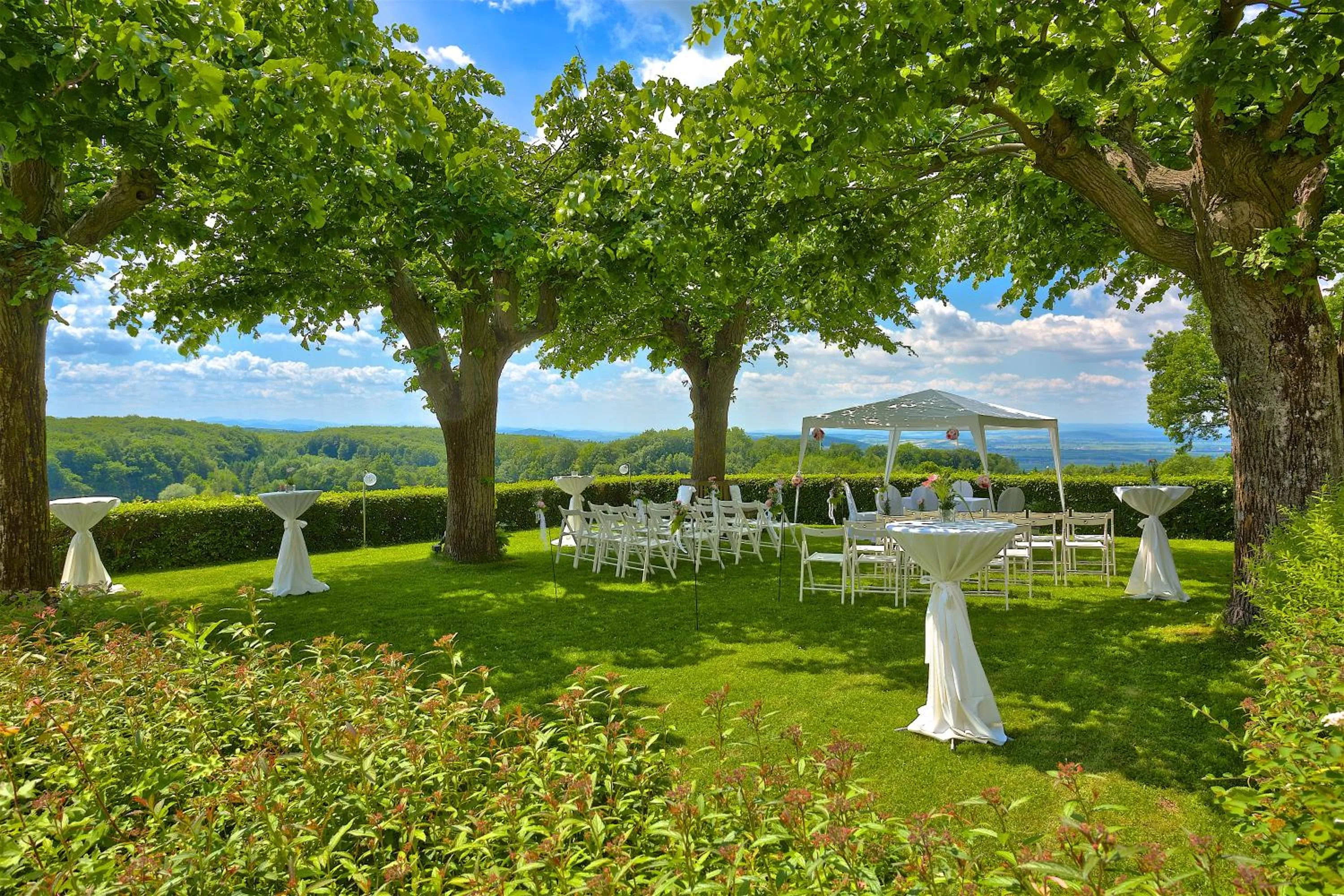Patio in Berghotel Tulbingerkogel