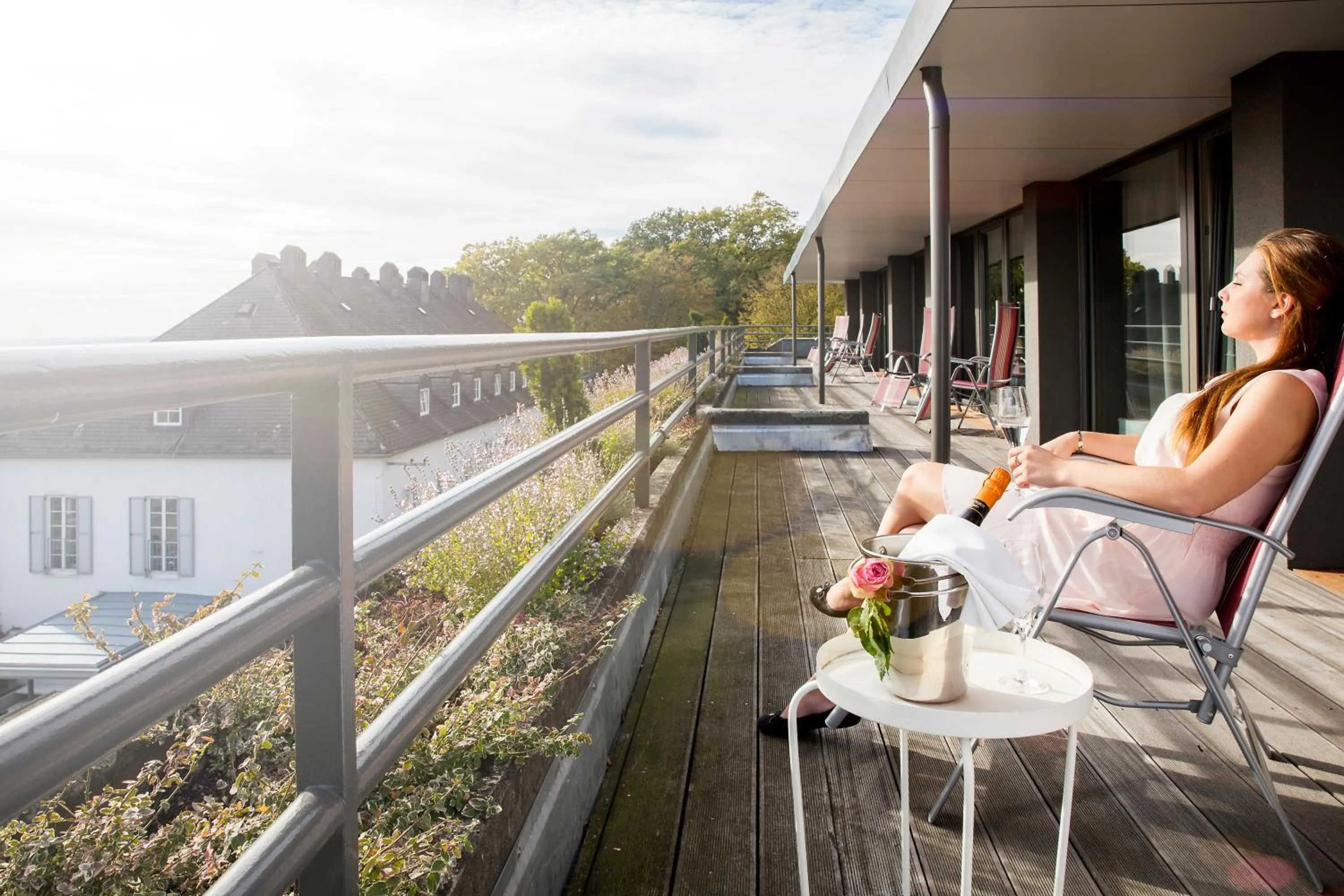 Balcony/Terrace in Berghotel Tulbingerkogel